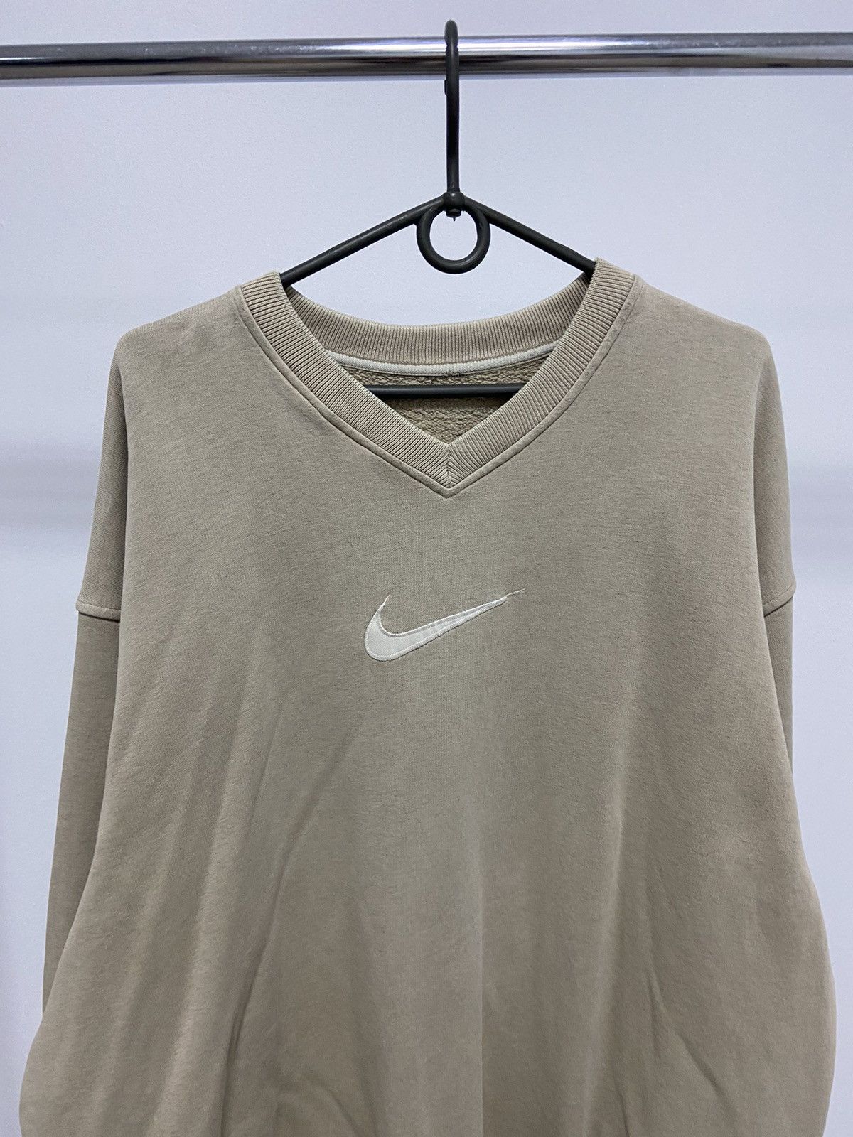 Nike × Vintage Nike Sweatshirt Big Swoosh Logo Vintage Y2K 90s Size US XL / EU 56 / 4 - 2 Thumbnail