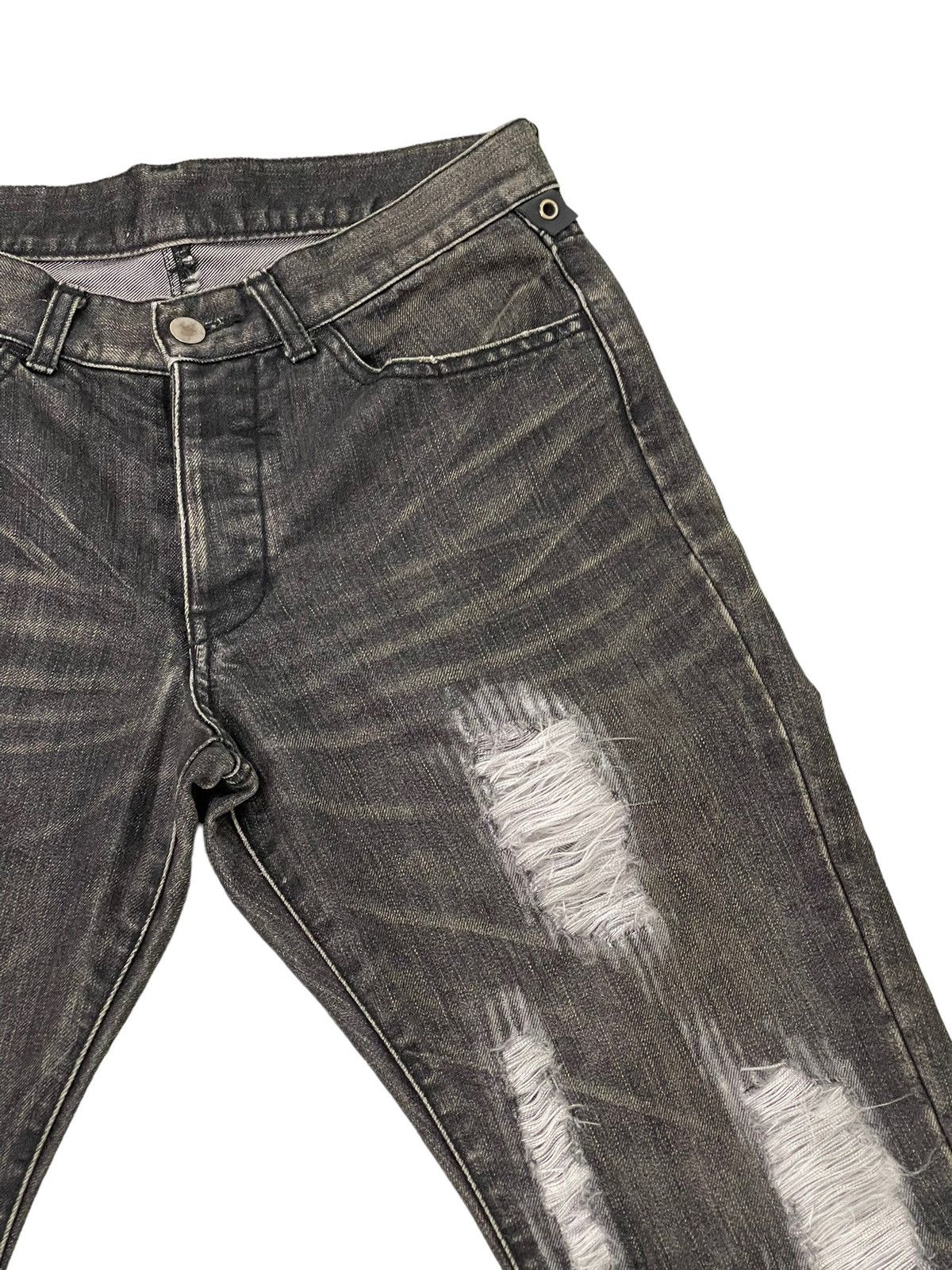 Japanese Brand Flare Jeans WJK Japan Curv Leg Distress Boot Cut 6🟦3 Size US 30 / EU 46 - 9 Thumbnail