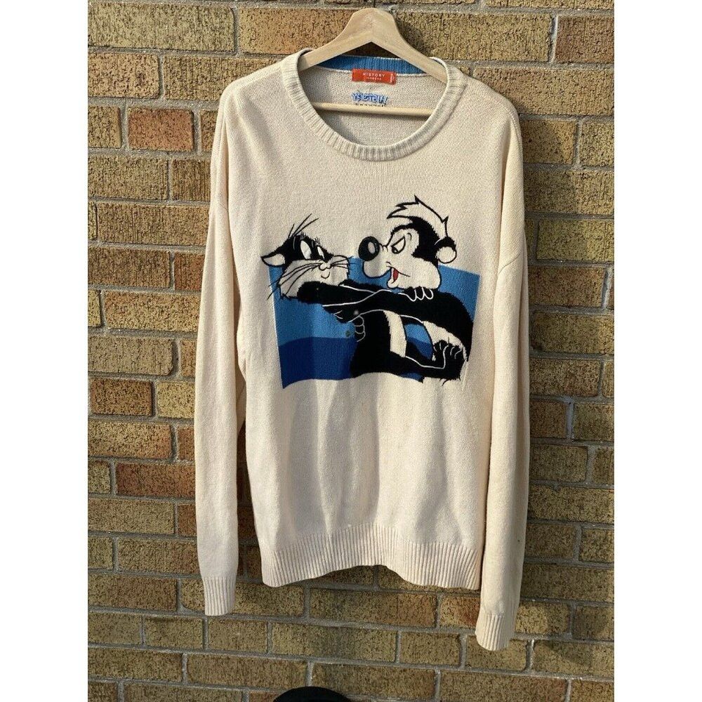 Disney × Iceberg Iceberg History Sweater Vintage 1996 Disney Mens ‘Pepe le P Size US XL / EU 56 / 4 - 4 Thumbnail