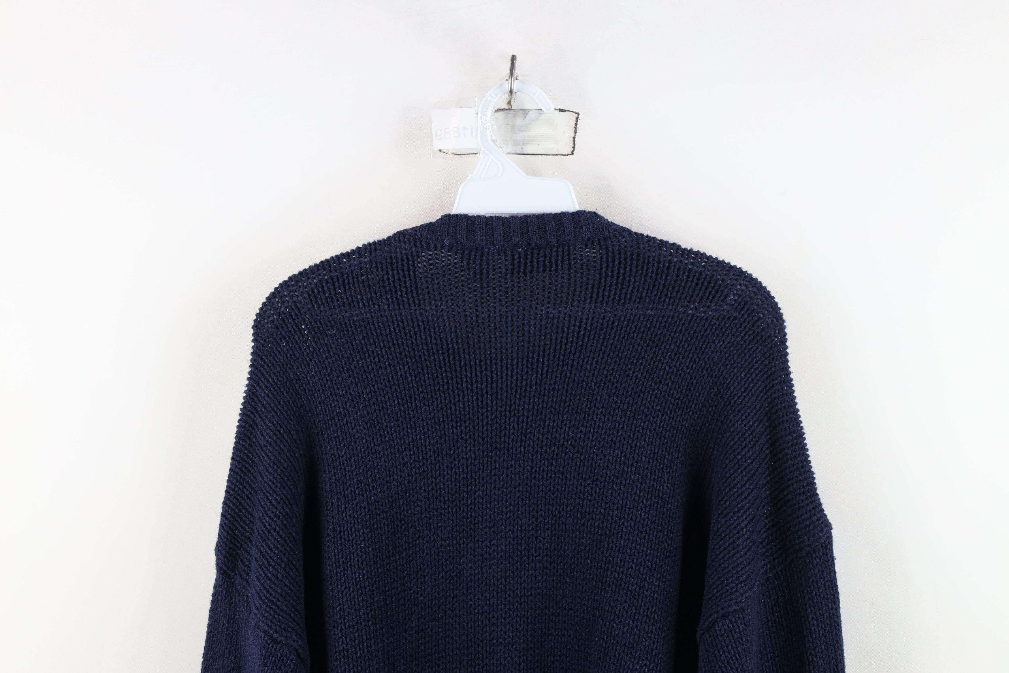 Vintage Vintage 90s Streetwear Diamond Chunky Ribbed Knit Sweater Size XL / US 12-14 / IT 48-50 - 10 Thumbnail