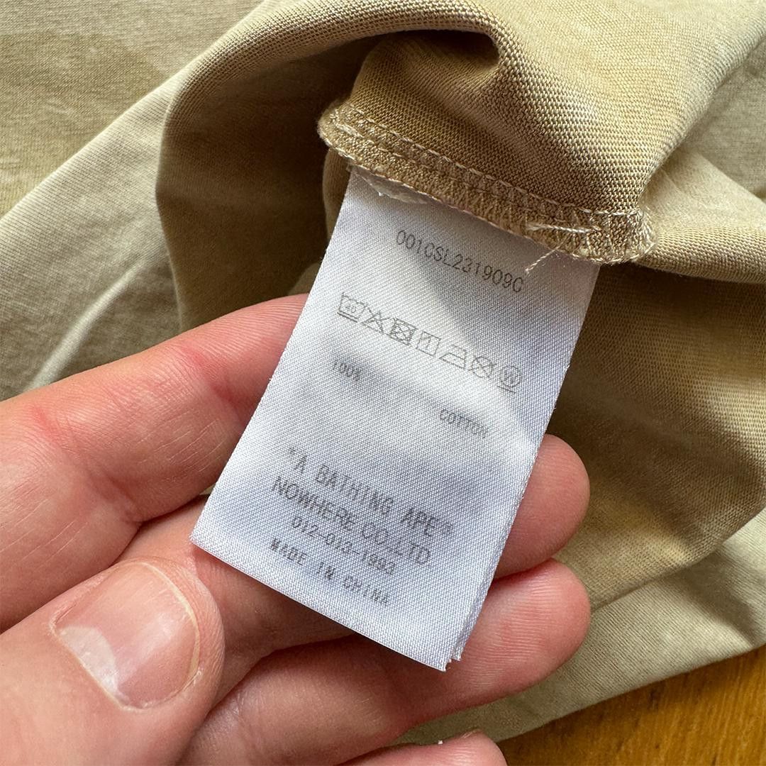 Bape BAPE x Kid Super Beige Oversized Tee (M) Size US M / EU 48-50 / 2 - 6 Thumbnail