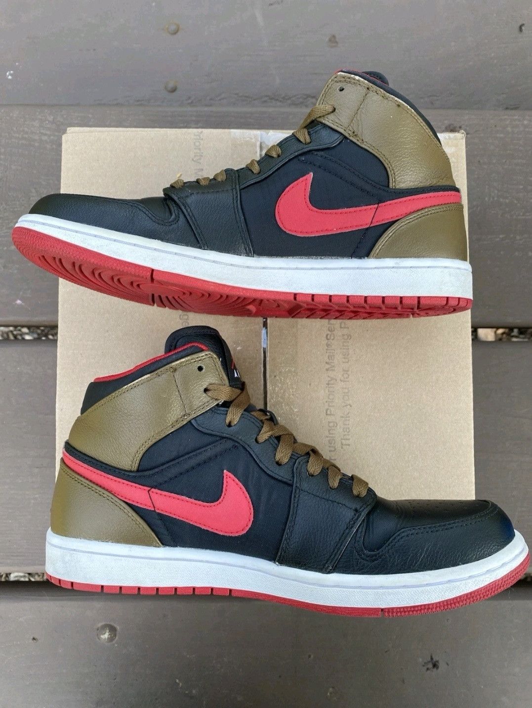 Jordan Brand Nike Air Jordan Retro 1 Phat Light Olive Size 8.5 Men Size US 8.5 / EU 41-42 - 4 Thumbnail