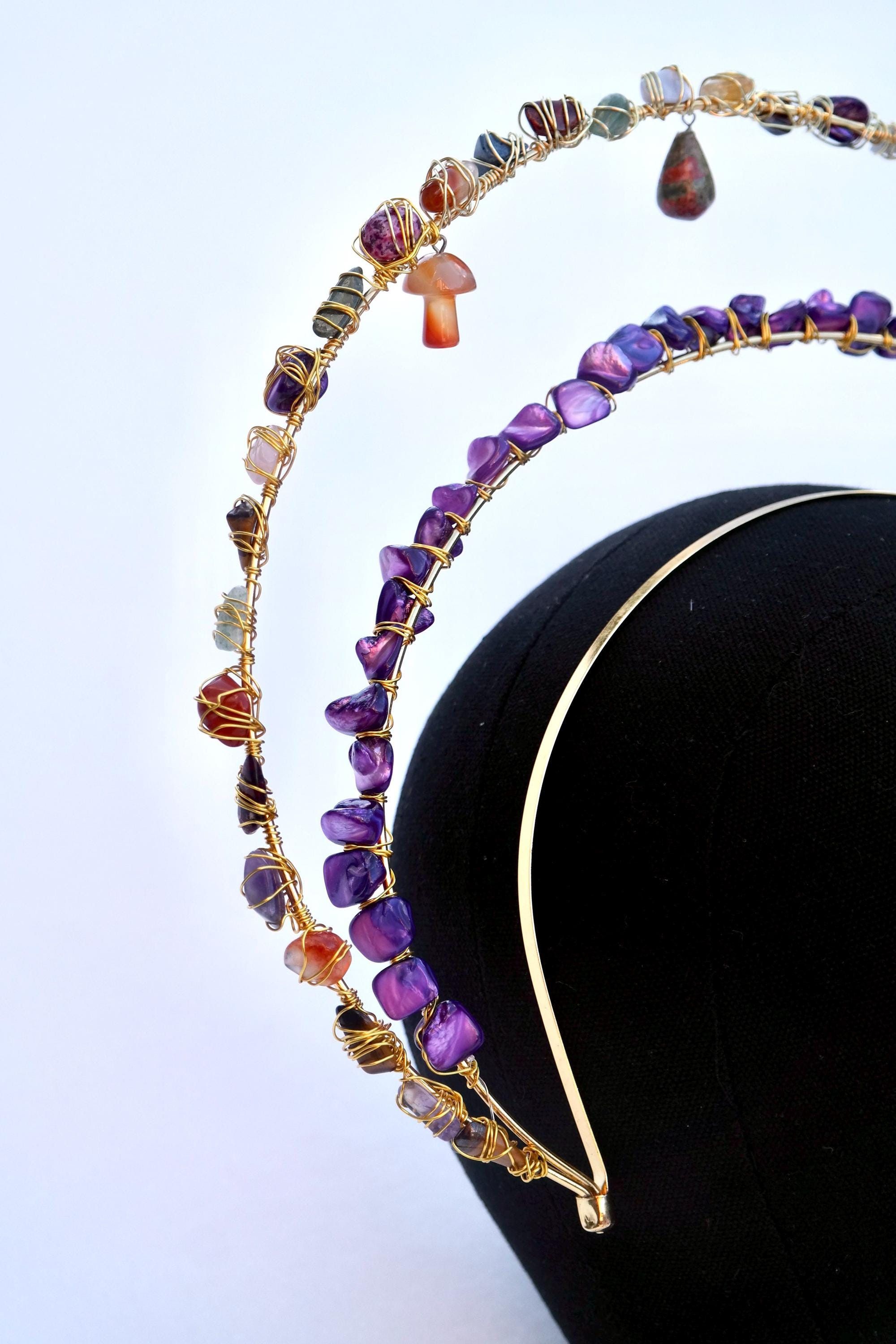 Handmade Ethereal Crystal Headpiece Size ONE SIZE - 5 Thumbnail