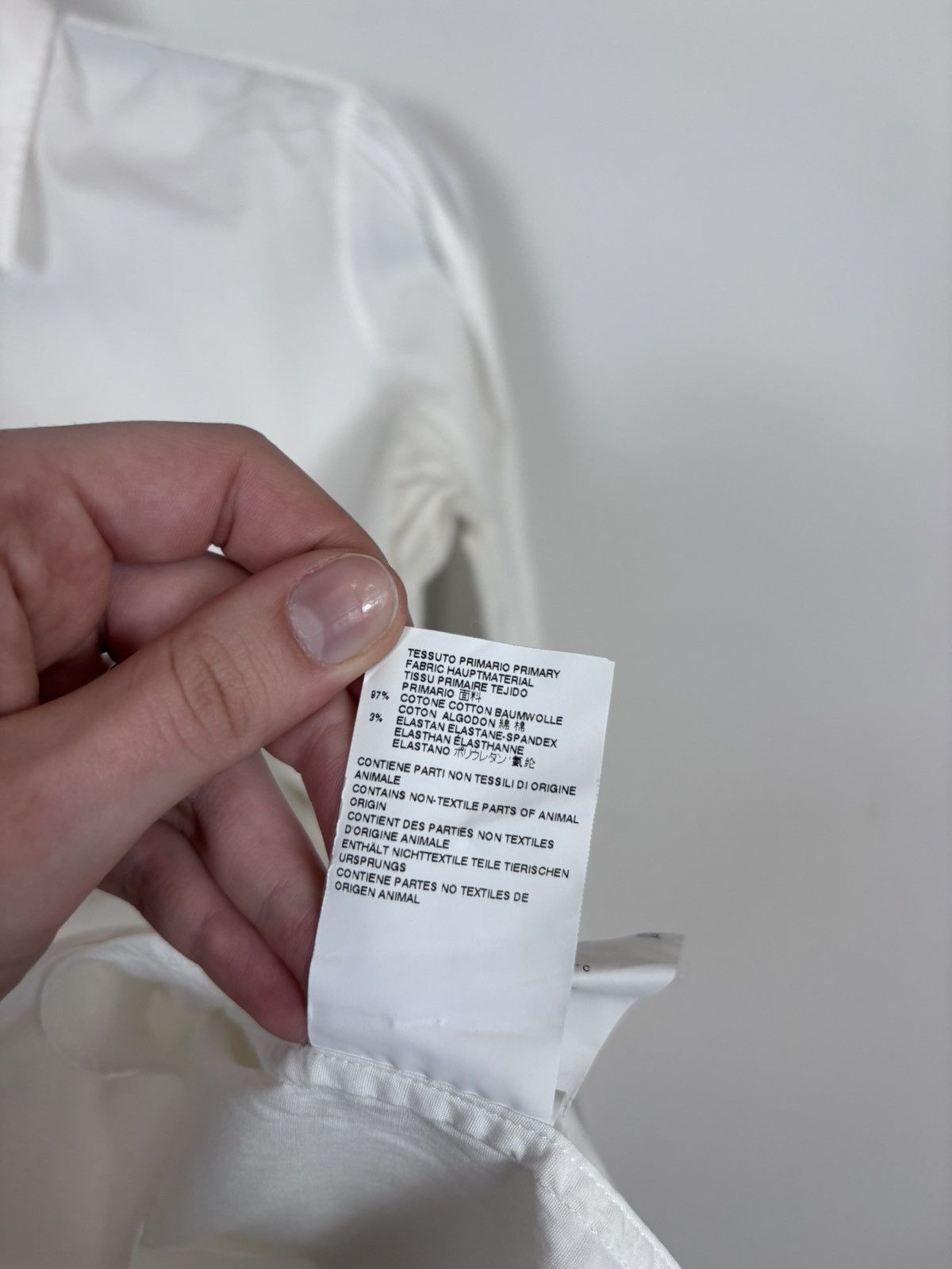 Dsquared2 Dsquared2 Men’s White Button Up Long Sleeve Dress Shirt Size US S / EU 44-46 / 1 - 17 Thumbnail
