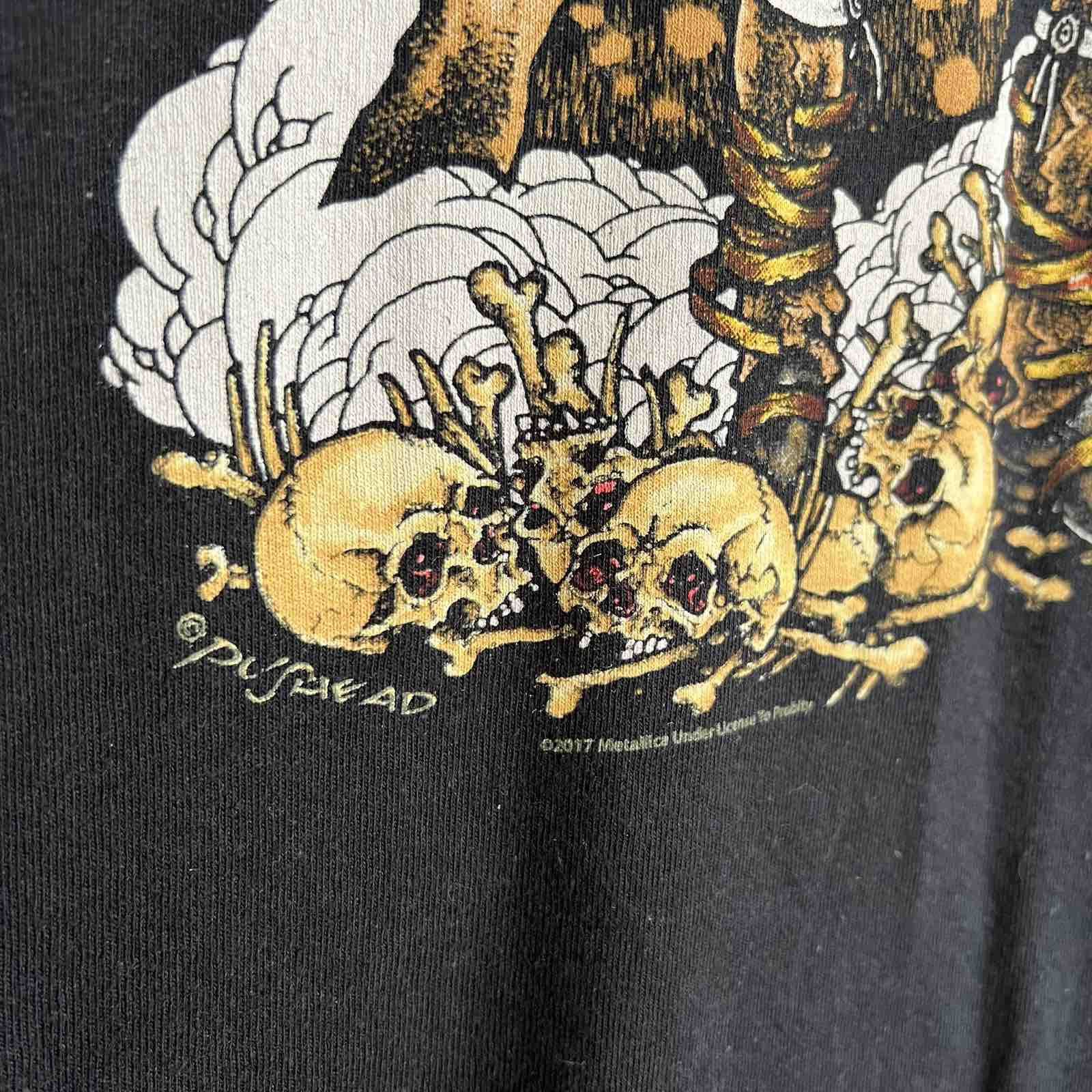 Band Tees × Metallica × Vintage Vintage Metallica 2017 T-Shirt Rock Band Metal 90s Sz L Size US L / EU 52-54 / 3 - 4 Thumbnail