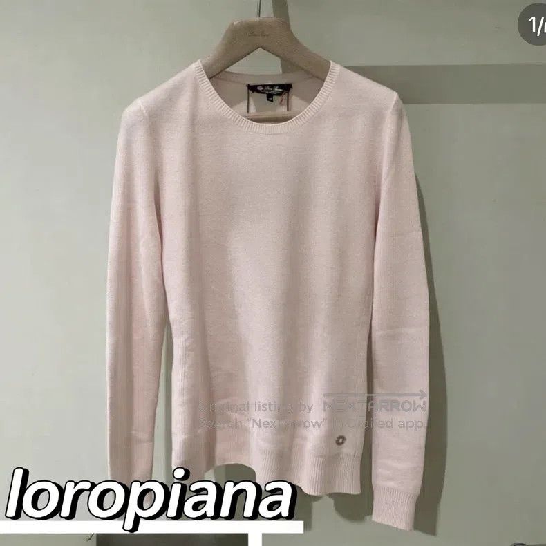 Loro Piana Loro Piana 2023 Cherry Blossom Pink Cashmere Knit Top Size M / US 6-8 / IT 42-44 - 6 Thumbnail