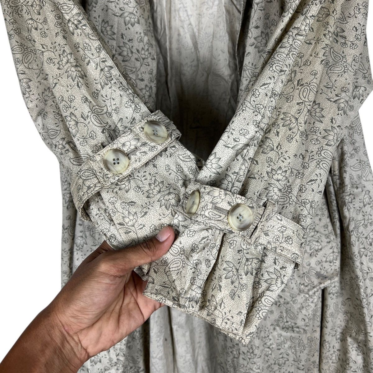 Aquascutum Aquascutum Paisley Trench Coat With Belt Made In England Size S / US 4 / IT 40 - 11 Thumbnail
