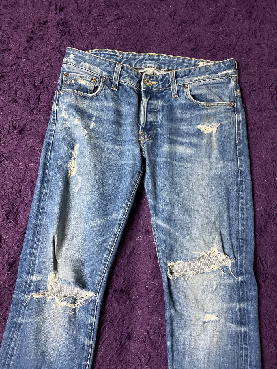 G-Star G-Star Raw distressed Jeans 3301 Y2K logo vintage streetwear Size US 32 / EU 48 - 7 Thumbnail