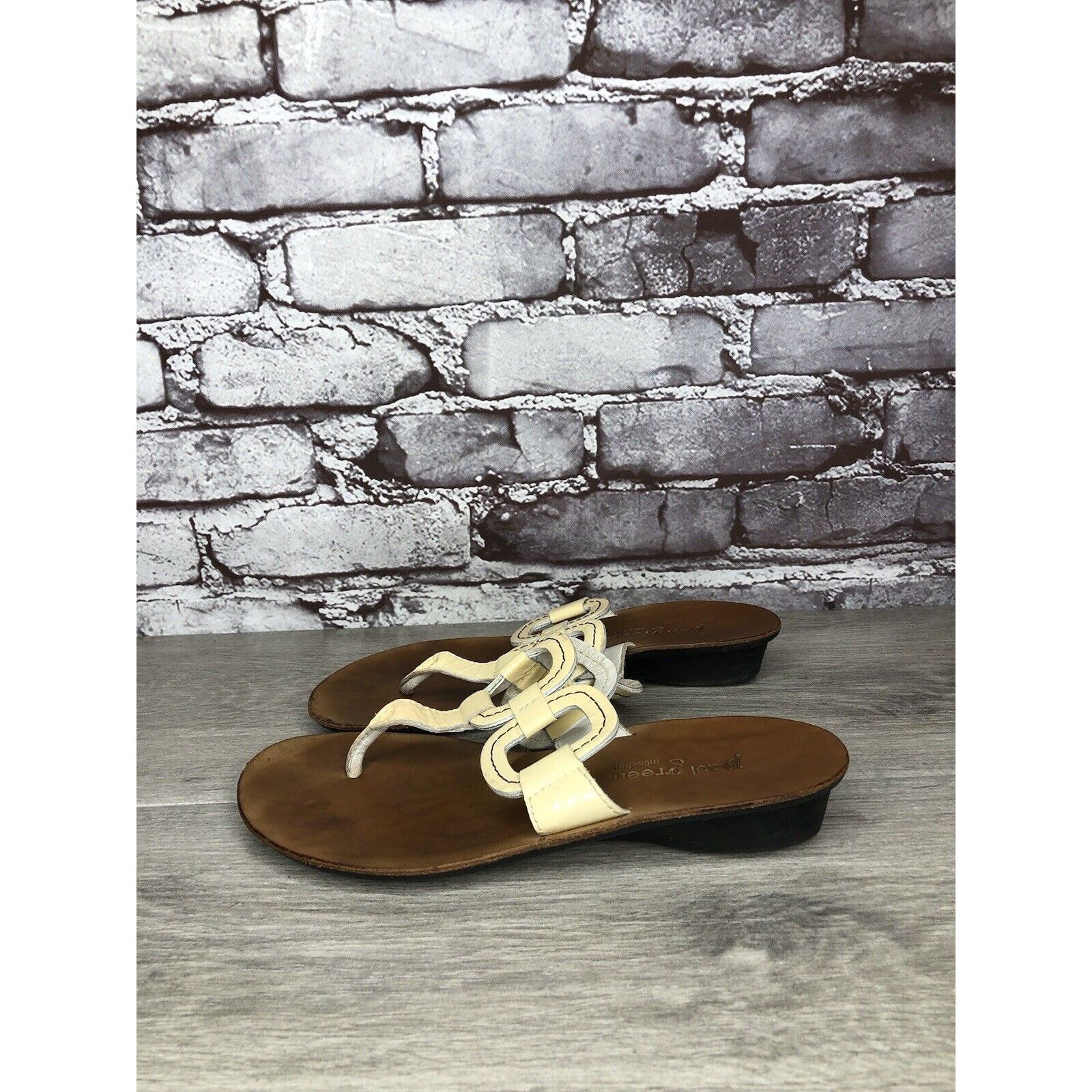 Other Paul Green Munchen Yellow Patent Leather Pump Wedge Sandals Size US 4.5 / IT 34.5 - 6 Thumbnail