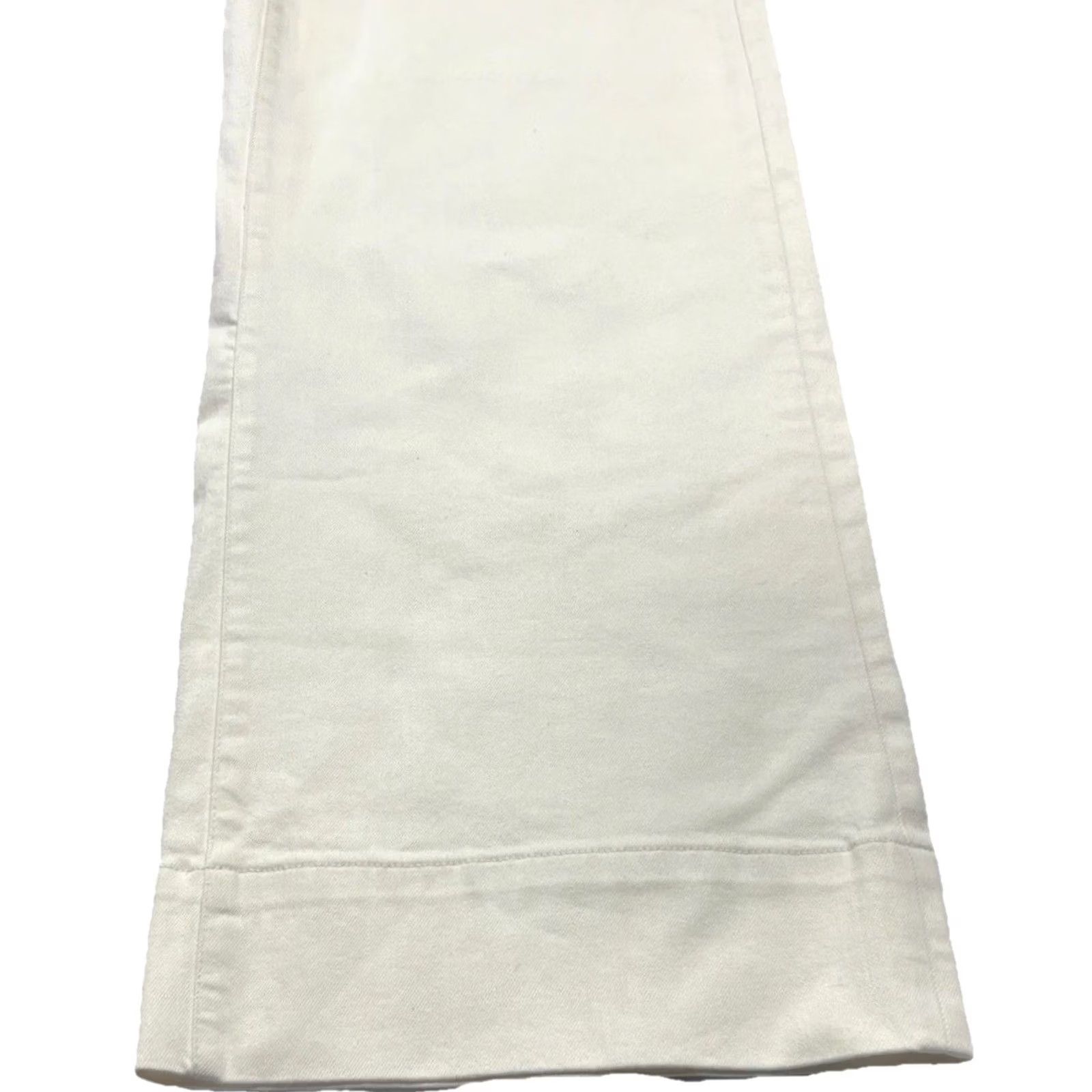 Gap GAP Jeans Denim High Rise Cream Narrow Wide Leg 31 12R NWT Women’s Stretch Zipper Button Inseam 29 Boho Preppy Vintage: No Size 24" / US 00 / IT 34 - 6 Thumbnail