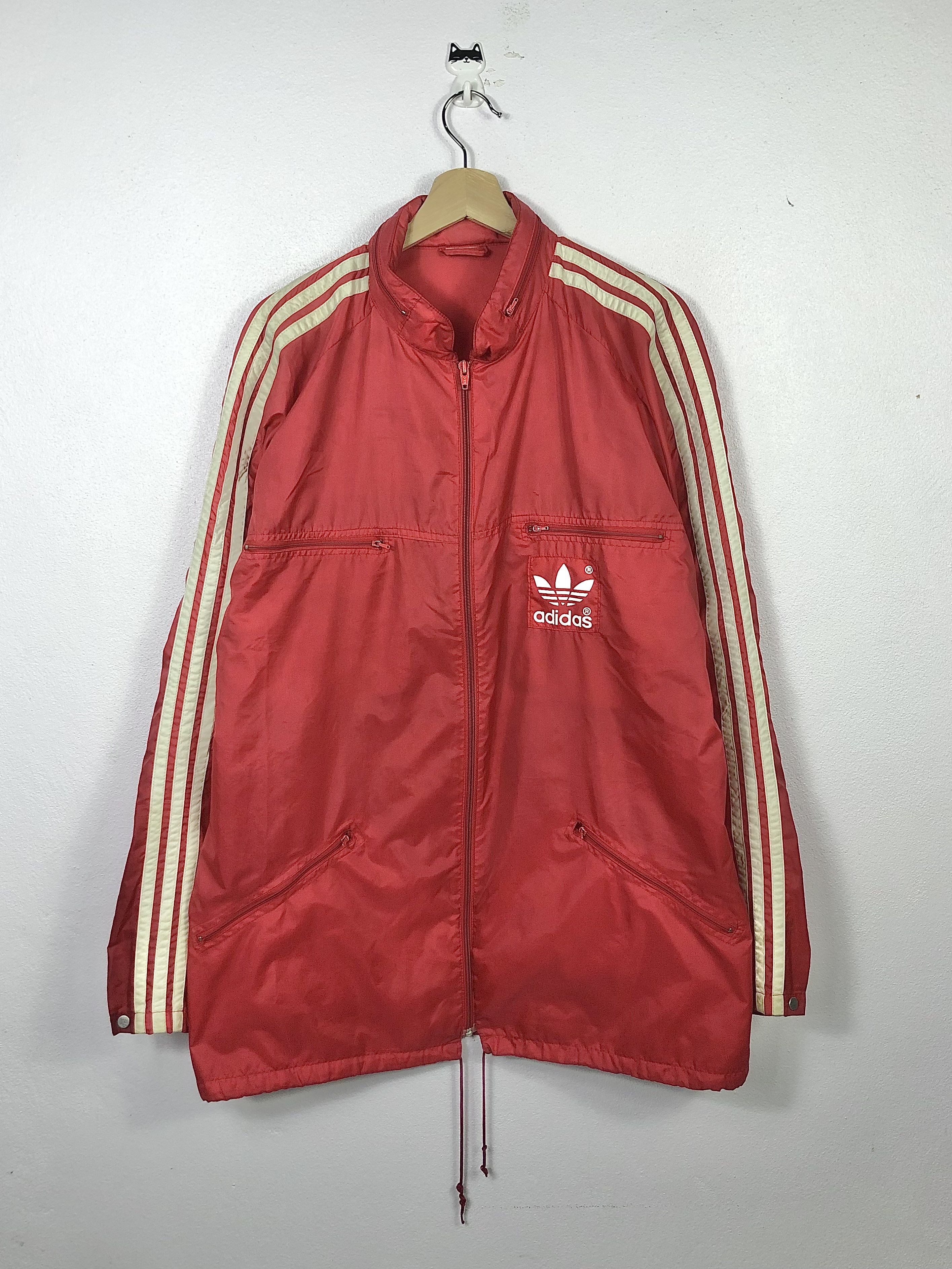 Adidas Rare Vintage 80s Adidas Trefoil Windbreaker Jacket Size US XXL / EU 58 / 5 - 1 Thumbnail
