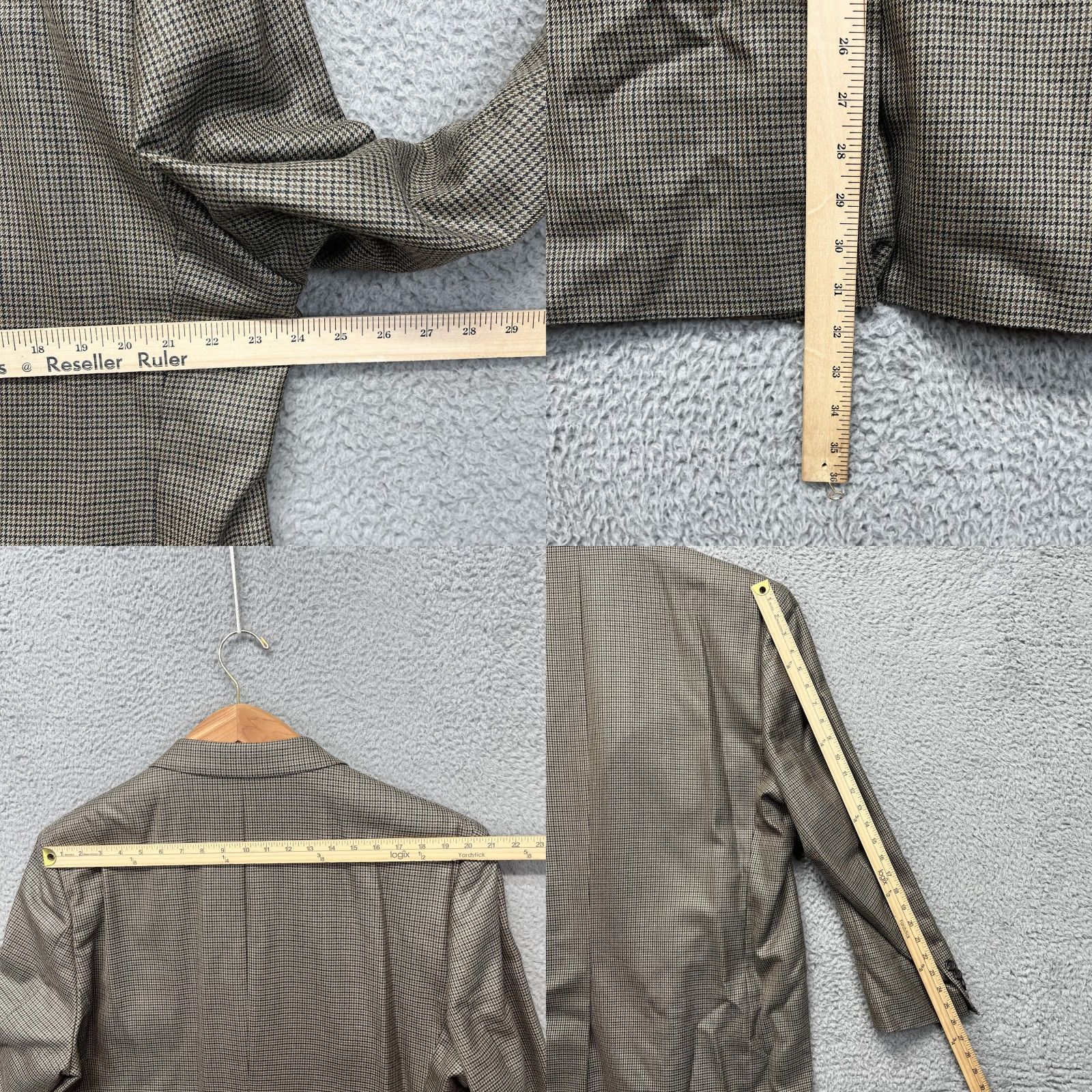 Ralph Lauren VINTAGE? No. Lauren Ralph Lauren Blazer Mens 48R Brown Silk Wool Check Tweed Sport Coat Shirt Jacket? Size 48R - 8 Thumbnail