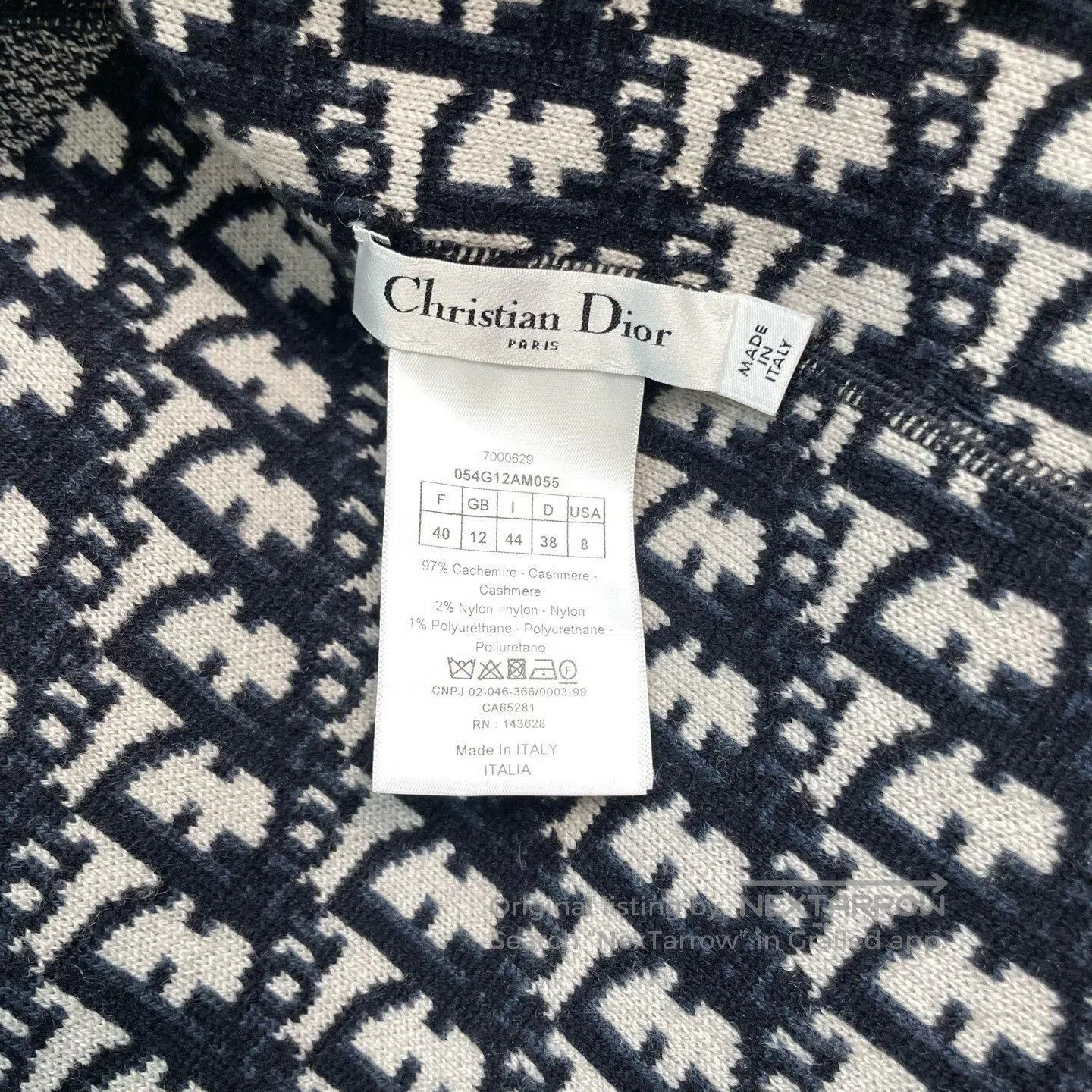 Dior Dior Printed Reversible Hooded Cashmere Sweater. Size S / US 4 / IT 40 - 4 Thumbnail