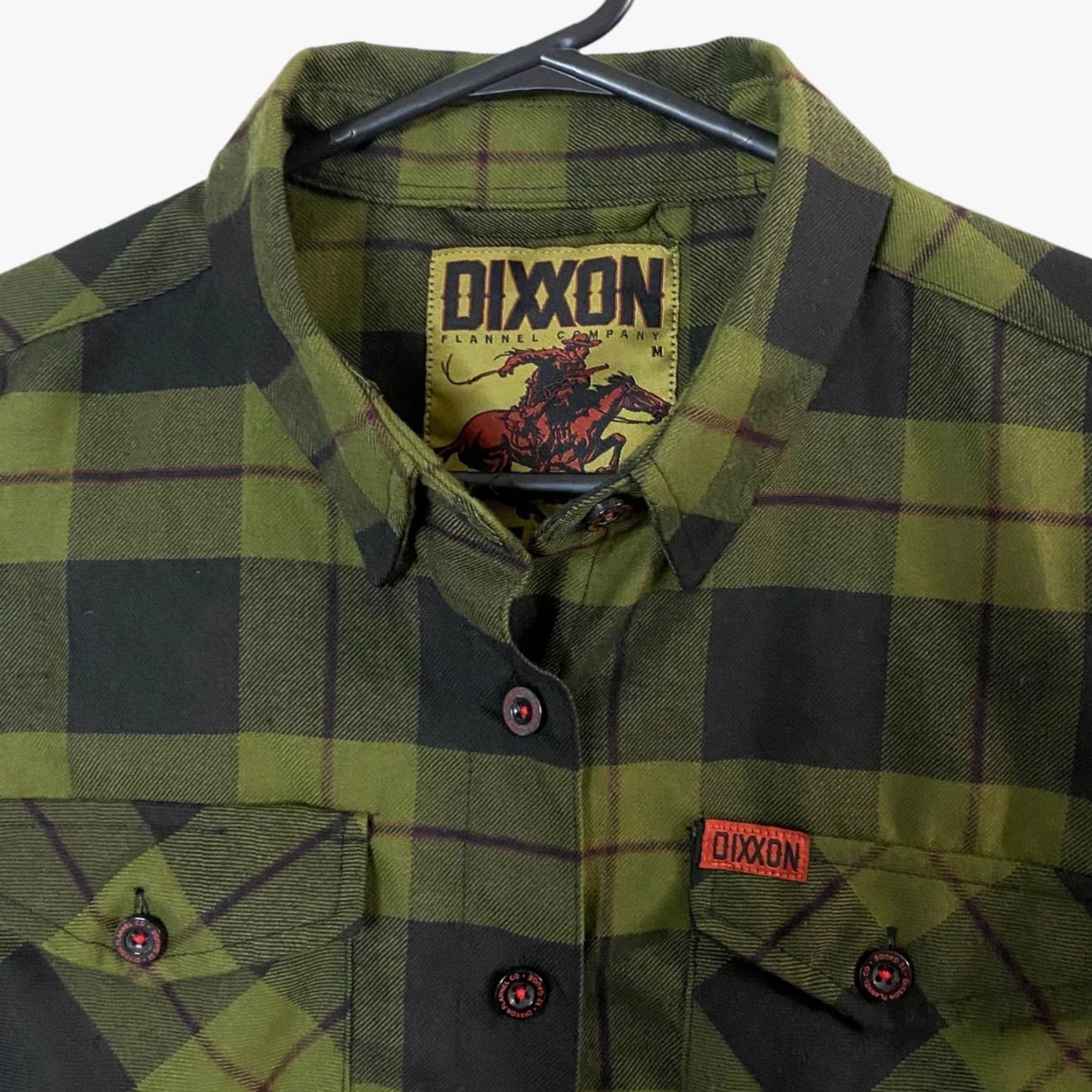 Vintage Dixxon Flannel Co. 12 Gauge Flannel Shirt Green Plaid Button-Up Women's M Casual Workwear Outdoor Western Pockets Shirt Size M / US 6-8 / IT 42-44 - 5 Thumbnail