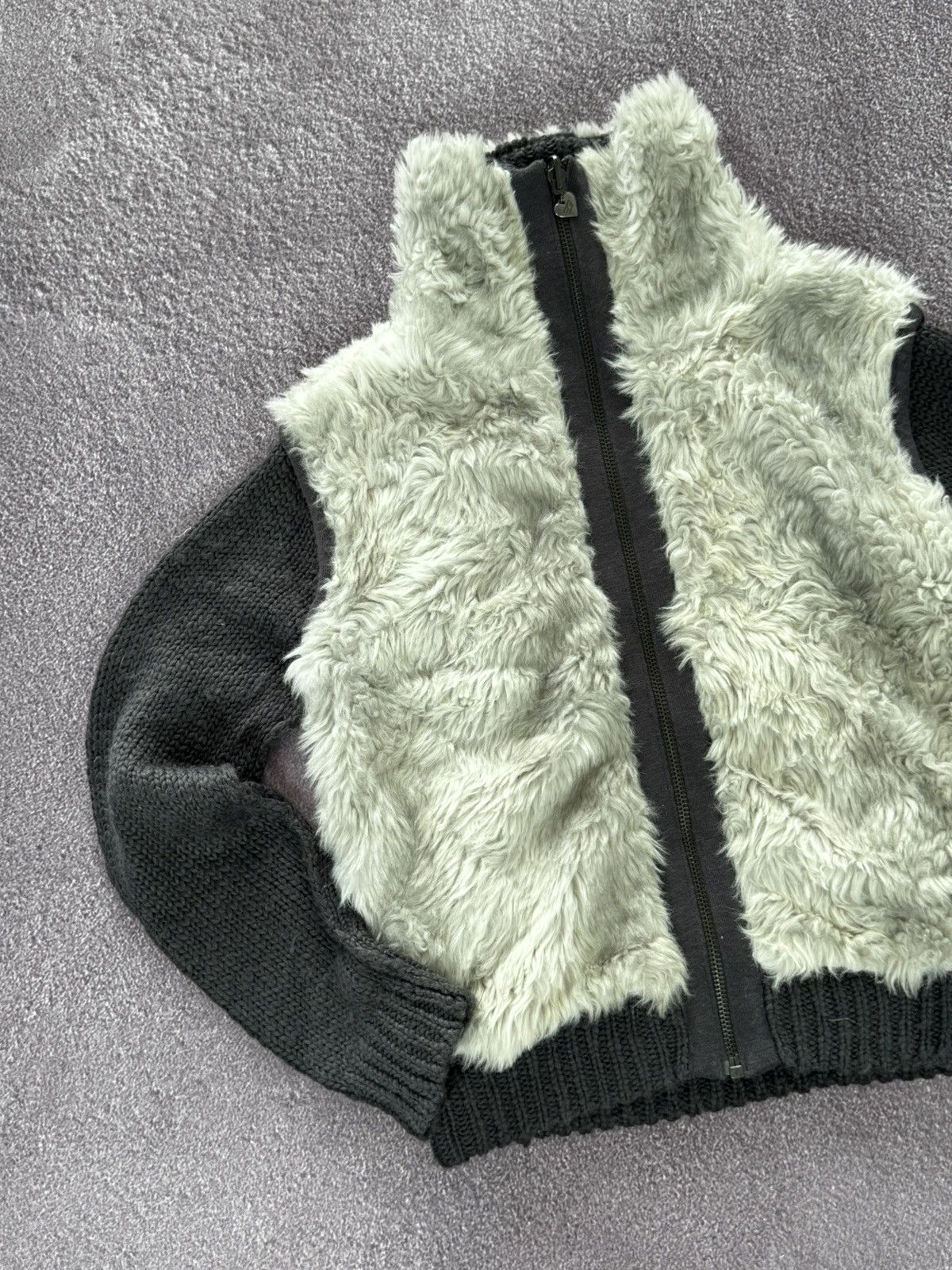 If Six Was Nine Japanese vintage Lgb style Y2K fur zip sweater Size S / US 4 / IT 40 - 5 Thumbnail