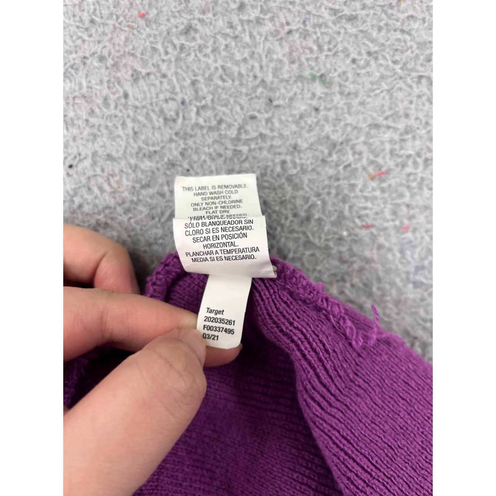 Vintage Target Beanie Toque Womens One Size Purple Knit 100% Acrylic Winter Snow Ski Size ONE SIZE - 6 Thumbnail
