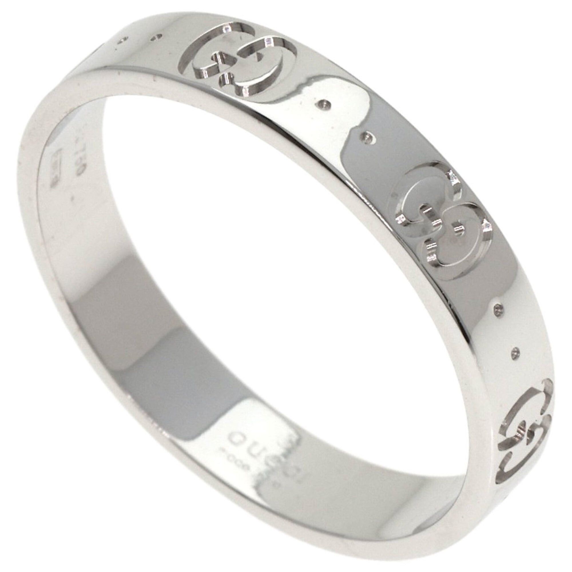 Gucci Gucci Icon #21 Ring, 18K White Gold, Women's, GUCCI Size ONE SIZE - 1 Thumbnail
