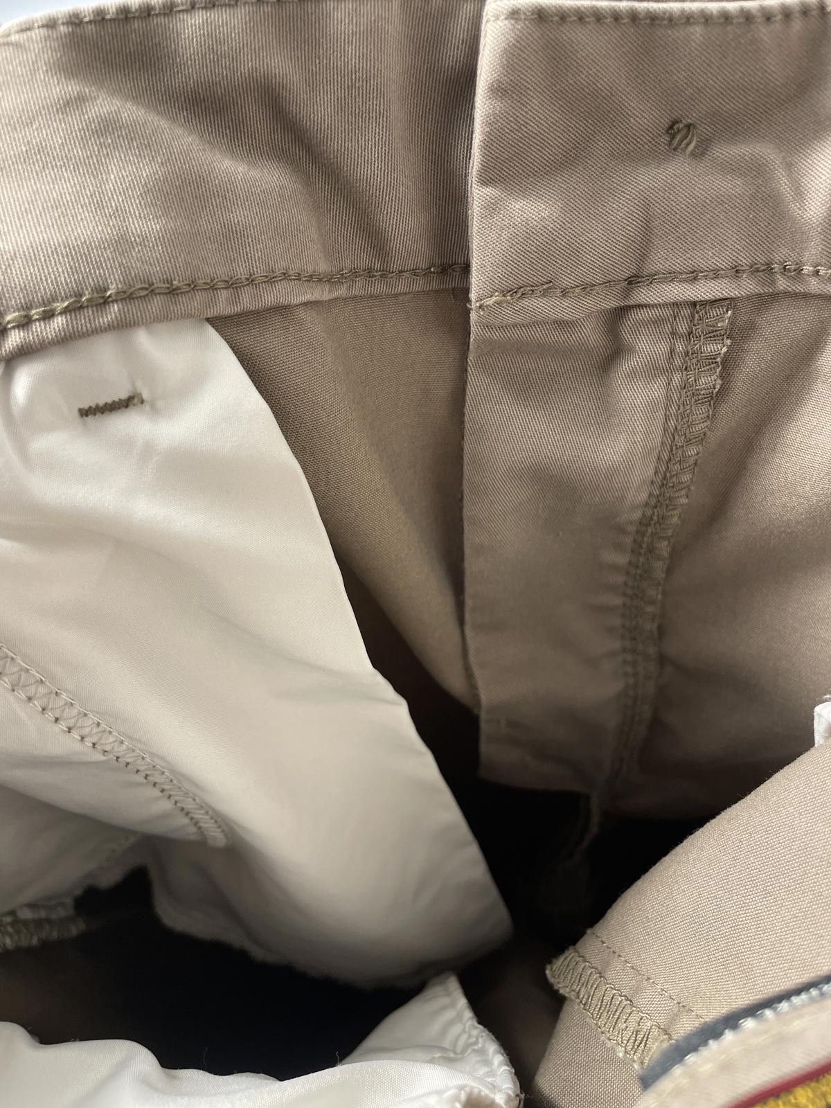 Lee Lee Khaki Dress Pants Women's 14 Tan Beige Wide Leg Minimal Size 36" / US 14 / IT 50 - 6 Thumbnail