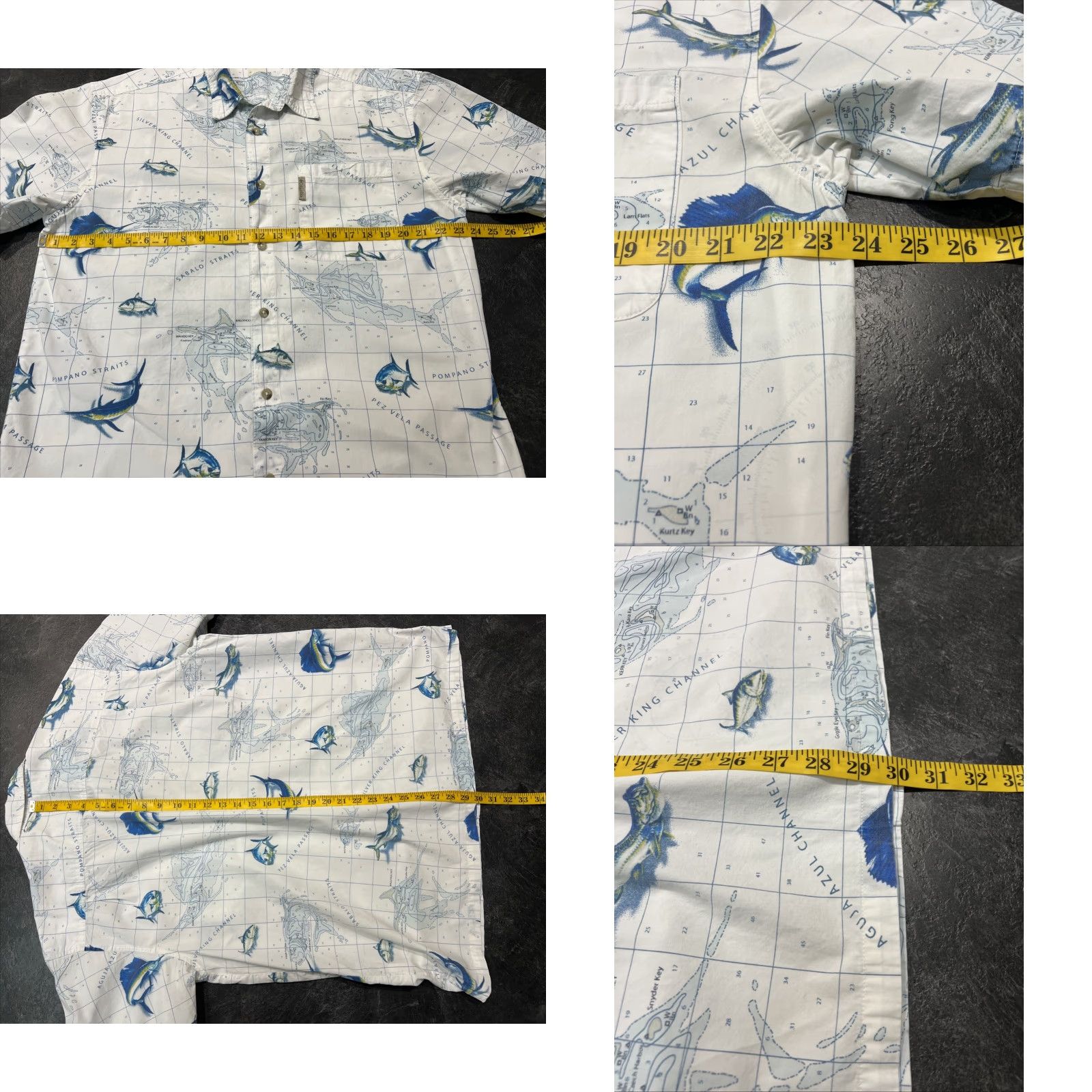 Vintage Columbia Shirt Men's L White River Lodge Button-Up Short Sleeve Cotton Logo Outdoor All Seasons Regular Mens Size US L / EU 52-54 / 3 - 8 Thumbnail