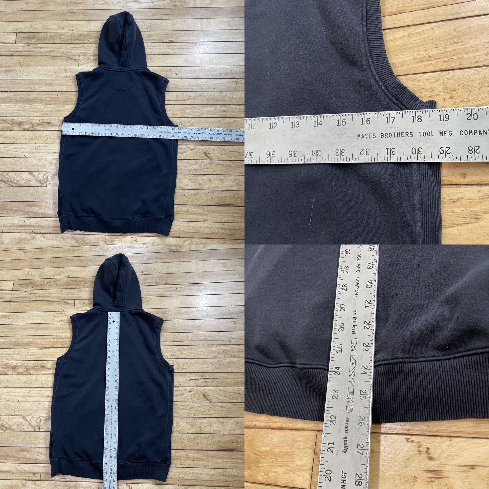 Vintage AJILE Knit Vest Adult L Blue Full Zip Sport Hoodie Drawstring Retro Active L 38" Size US L / EU 52-54 / 3 - 8 Thumbnail