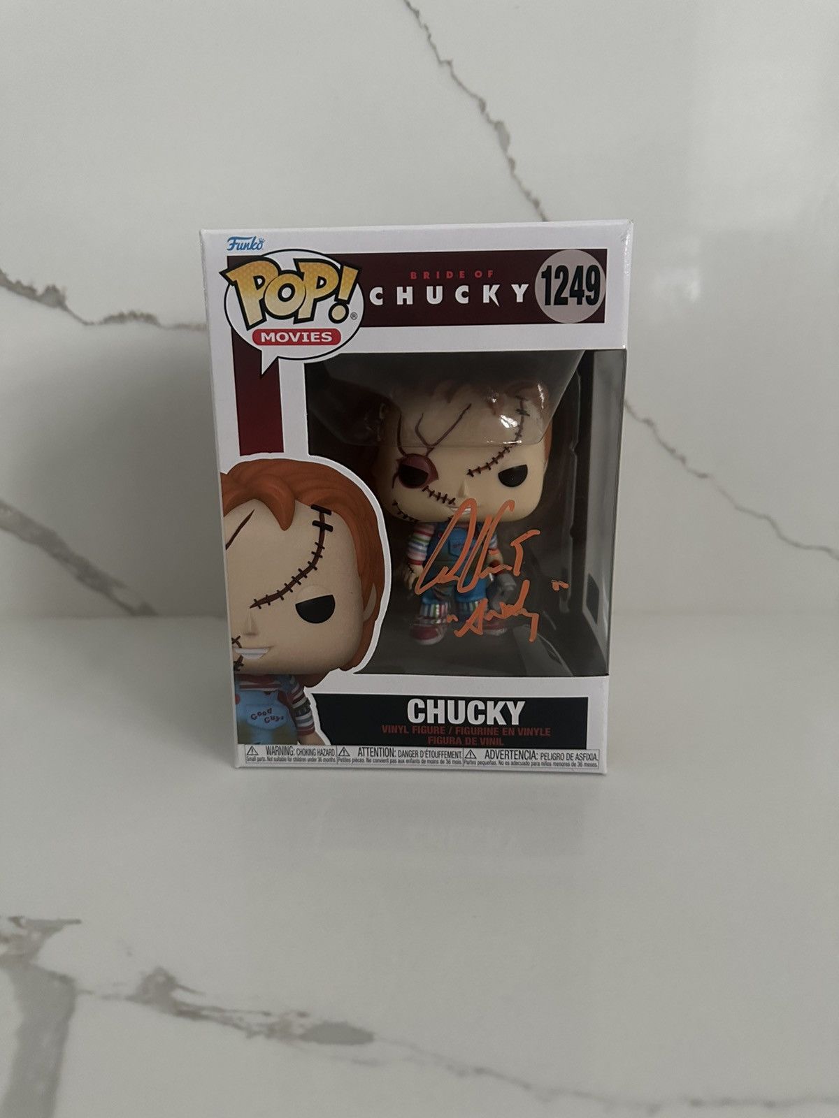 Alex Vincent Signed Bride of Chucky Chucky Funko Pop!