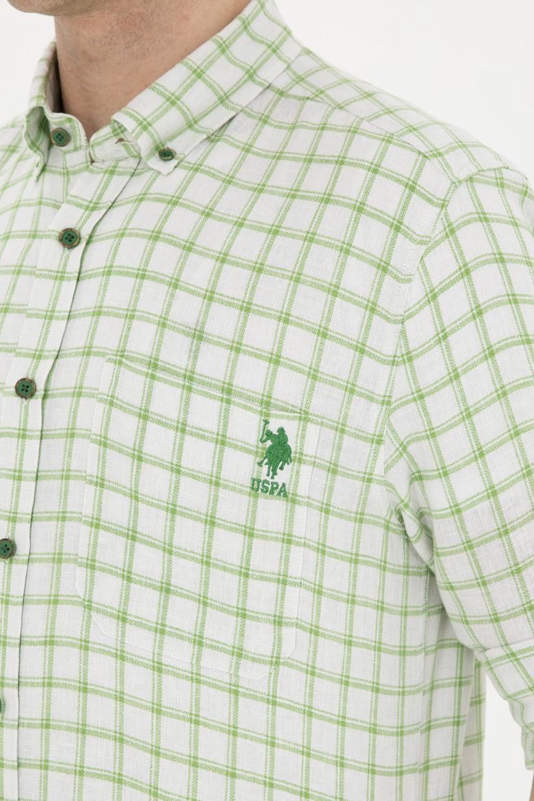 Designer × U.S. Polo Assn. U.S. Polo Assn Yarn Count Mens Checkered Button Down Shirt Size US L / EU 52-54 / 3 - 2 Thumbnail