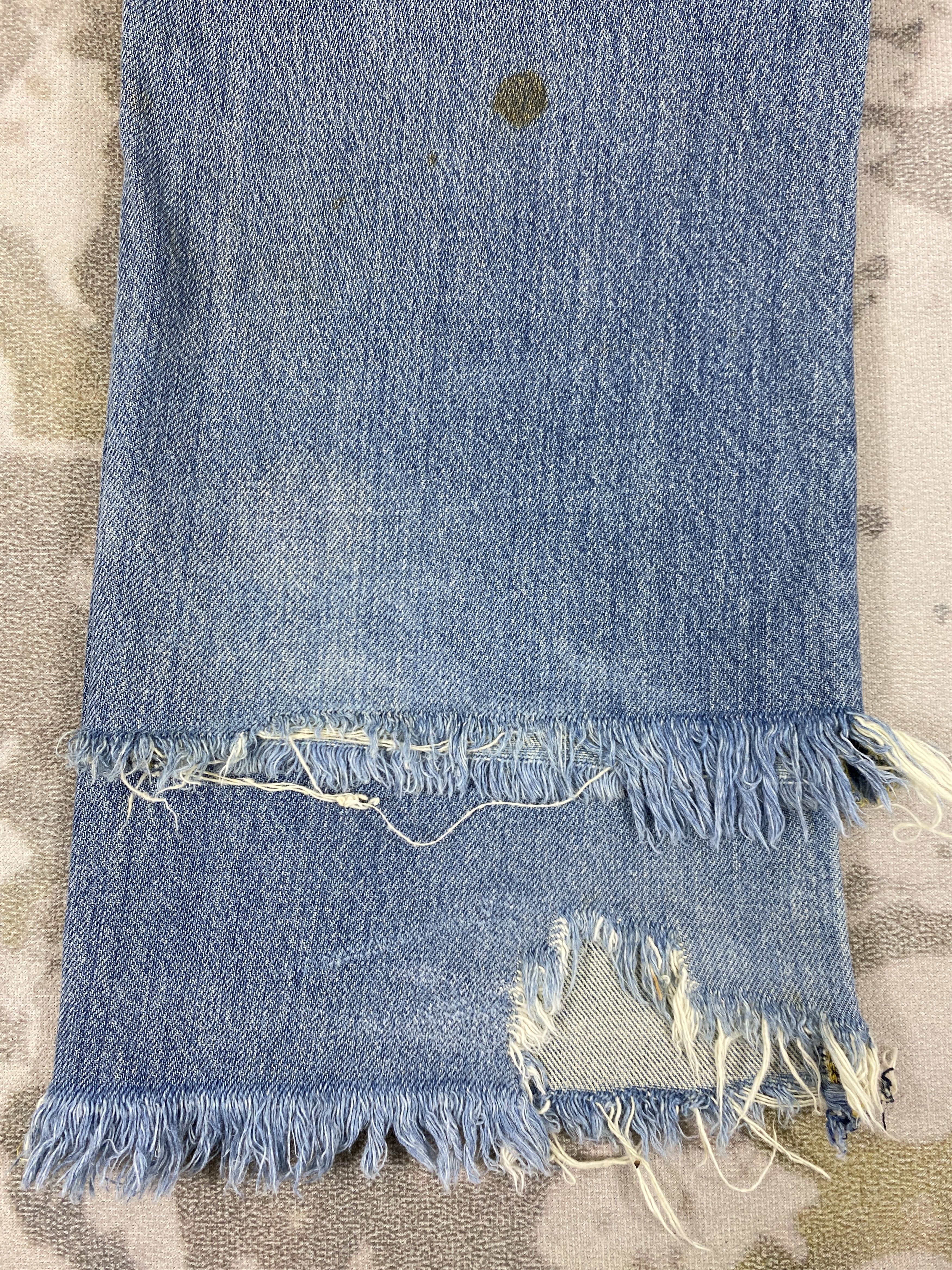 Japanese Brand Distressed Blue Vintage Lee Flare Jeans 30x32 Denim- JN3534 Size US 30 / EU 46 - 14 Thumbnail