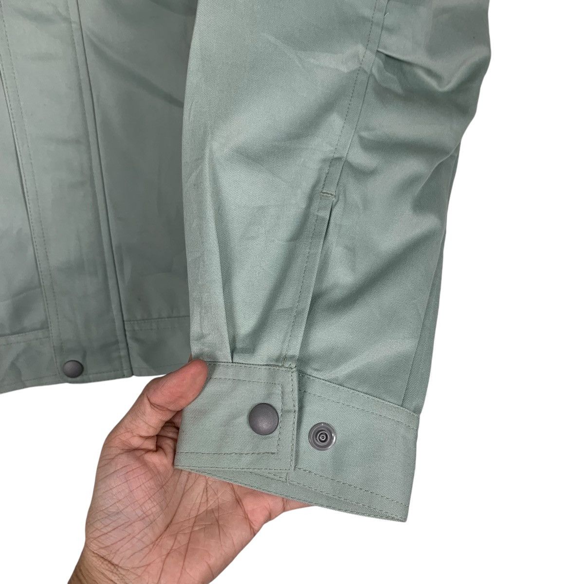 Japanese Brand YAMAHA Work Uniform Jacket Light Green #1261-C57 Size US L / EU 52-54 / 3 - 13 Thumbnail