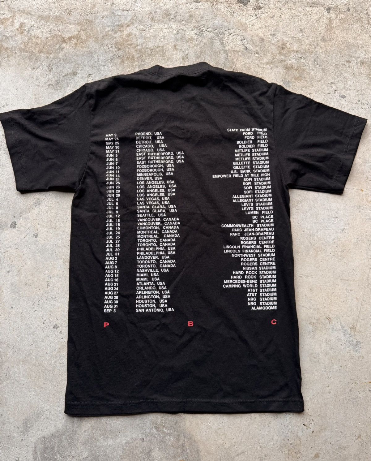 Playboi Carti × The Weeknd Playboi Carti After Hours Til Dawn Tour Merch Size US S / EU 44-46 / 1 - 2 Thumbnail
