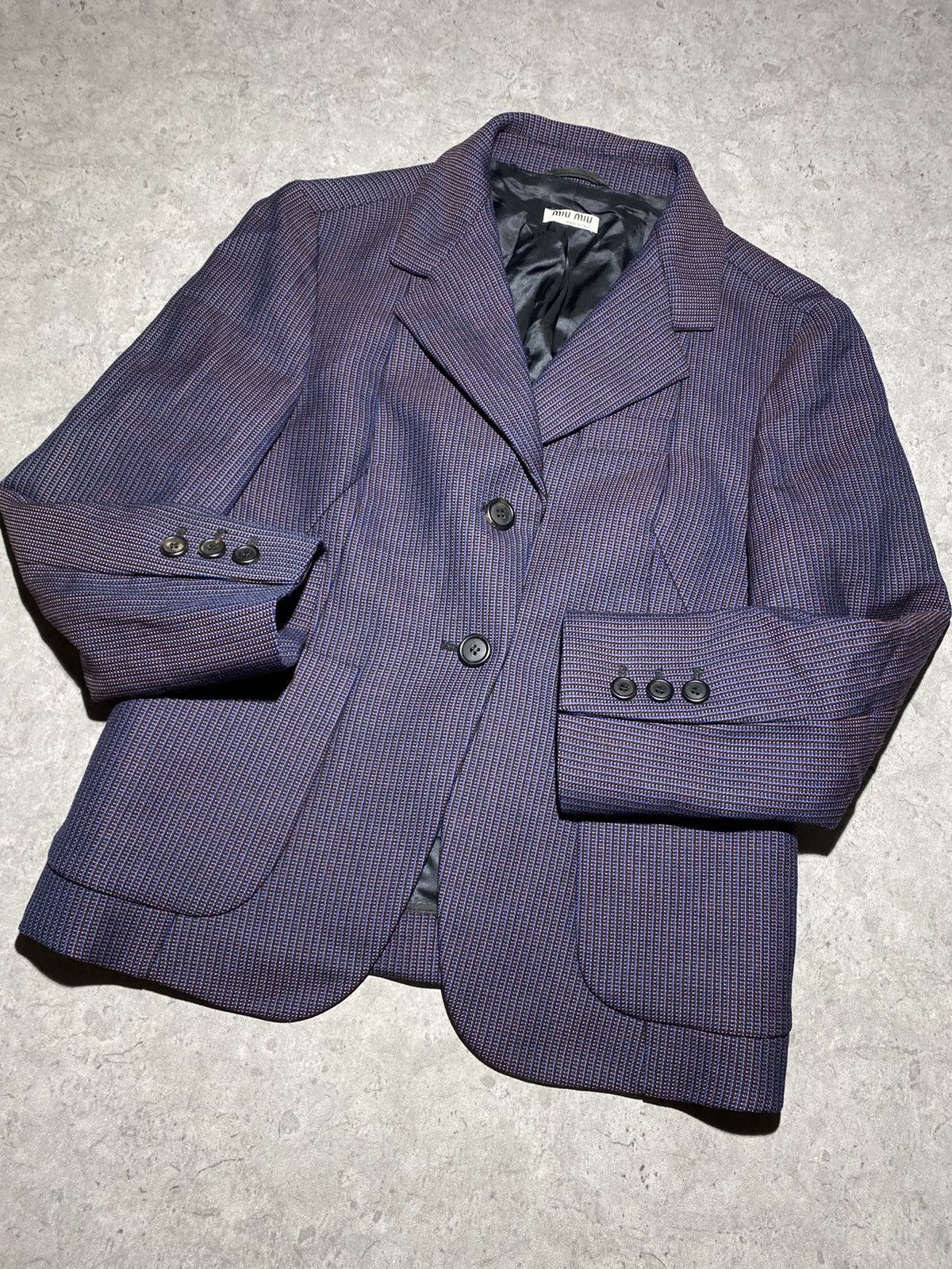 Miu Miu Miu Miu 2009 Virgin Wool Jacket Size XS / US 0-2 / IT 36-38 - 3 Thumbnail