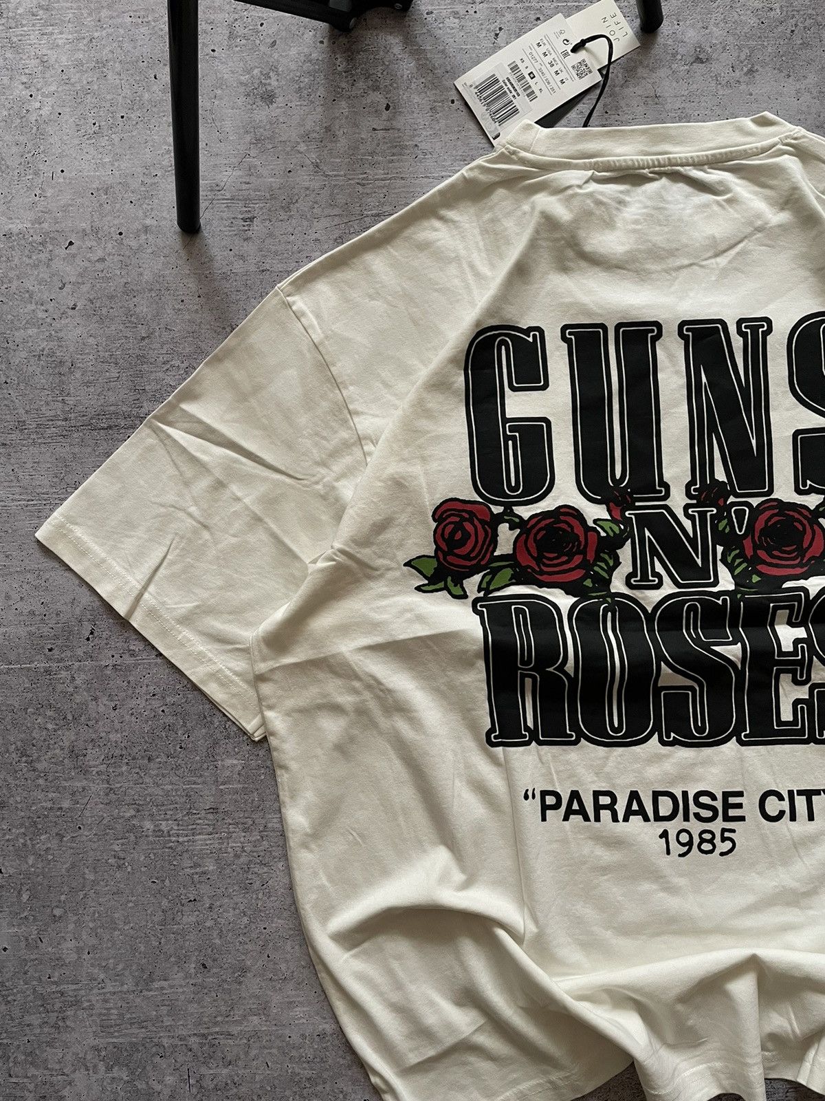 Pre-owned Band Tees X Guns N Roses Vintage Guns N Roses Appetite For Destruction Faded T Shirt In White