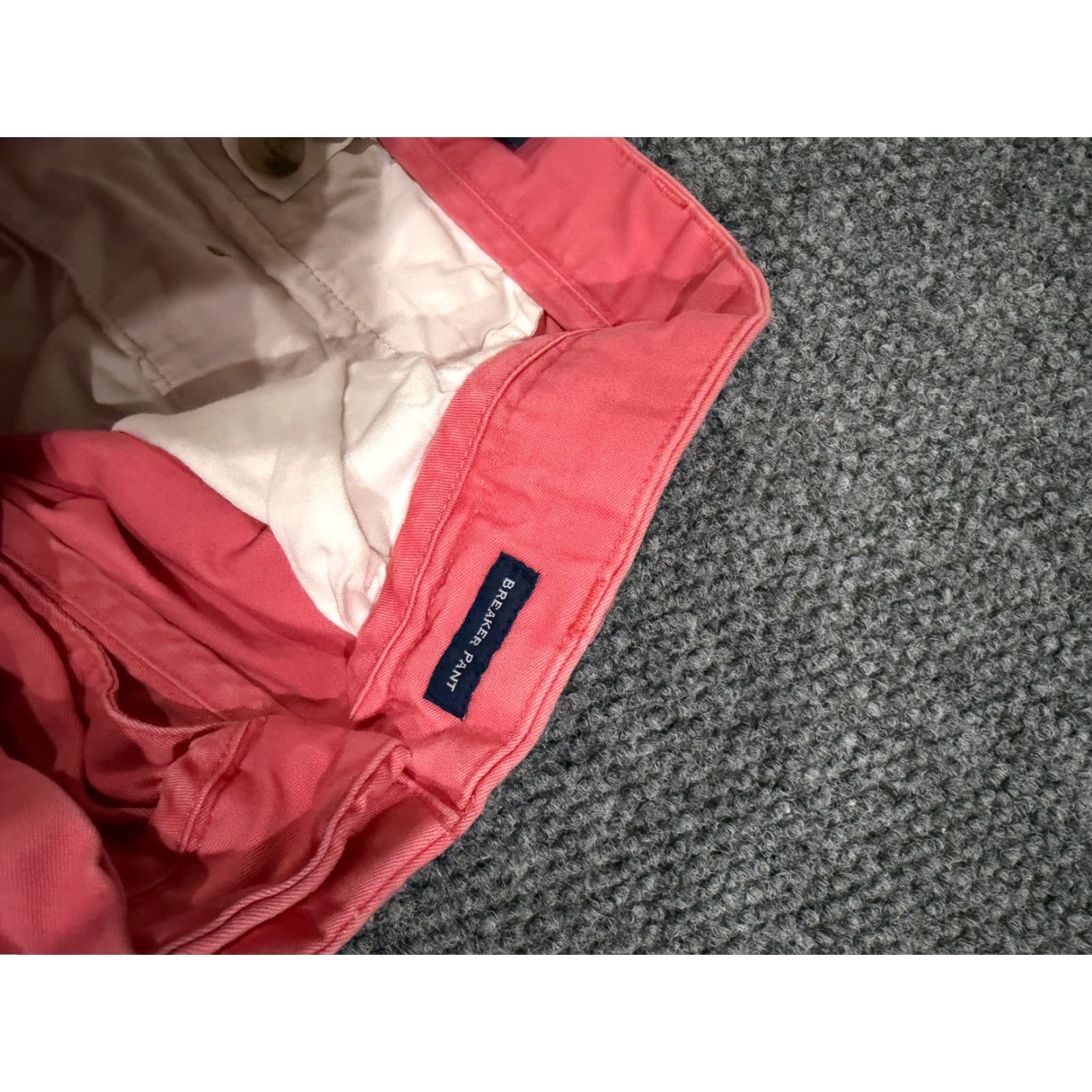 Vineyard Vines Vineyard Vines Pants Mens 34x32 Pink Breaker Chino Casual Preppy Straight Leg Reg 34in Inseam Cotton Spandex Size US 34 / EU 50 - 7 Thumbnail