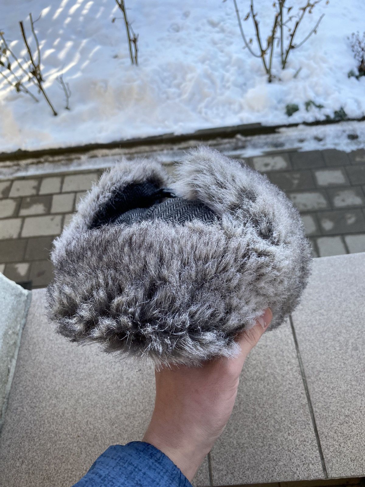 Hysteric Glamour × Vintage Crazy Y2k Mohair Fuzzy Hat Ushanka Punk Winter Size ONE SIZE - 10 Thumbnail