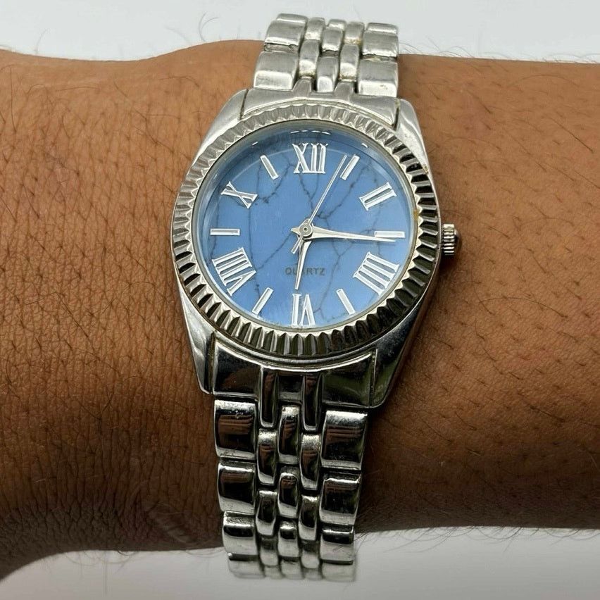 Other Silver & Blue Quartz Watch Size ONE SIZE - 2 Thumbnail