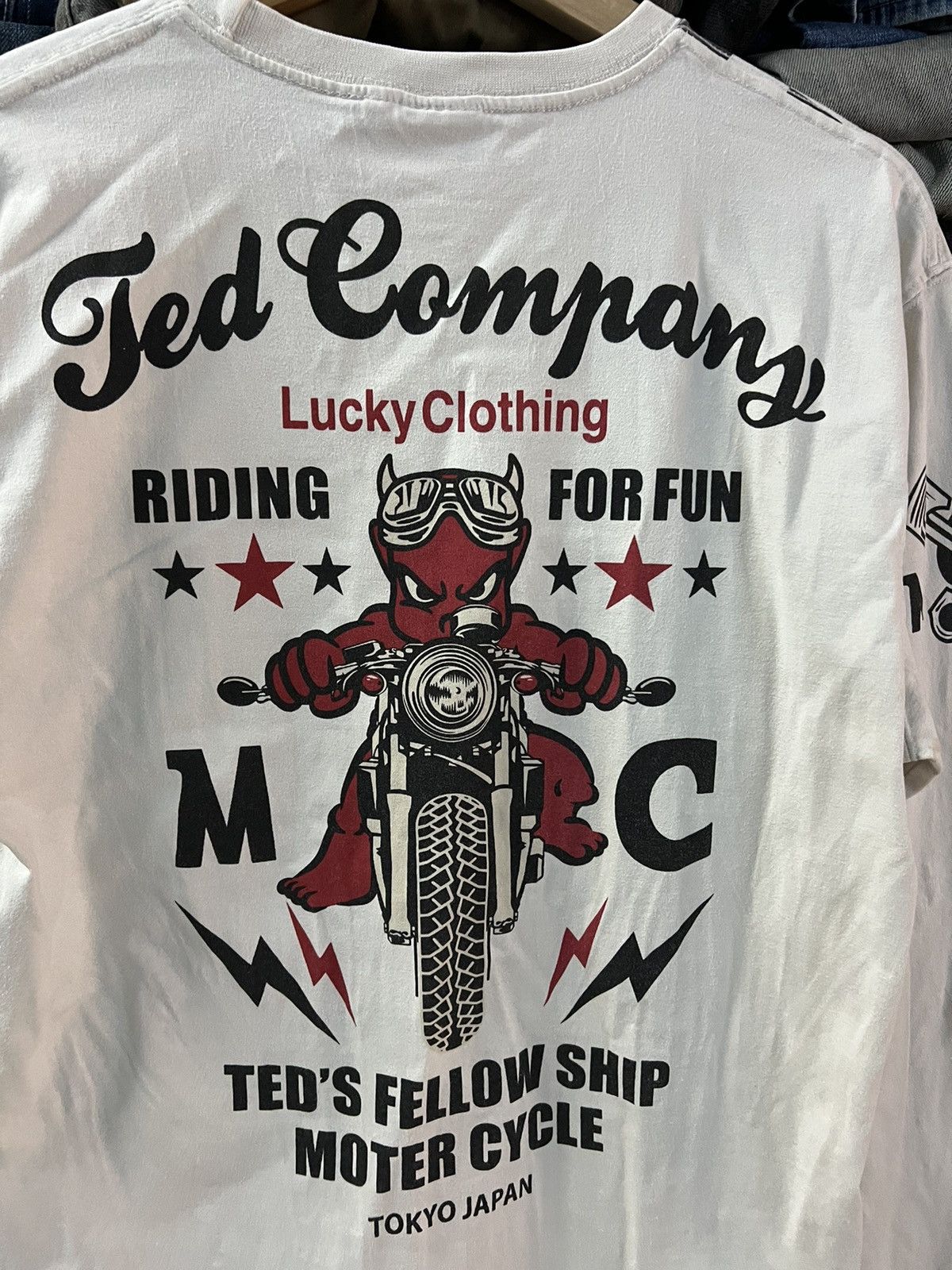 Japanese Brand TED COMPANY RIDING FOR FUN MOTERCYCLE L/S Size US M / EU 48-50 / 2 - 9 Thumbnail