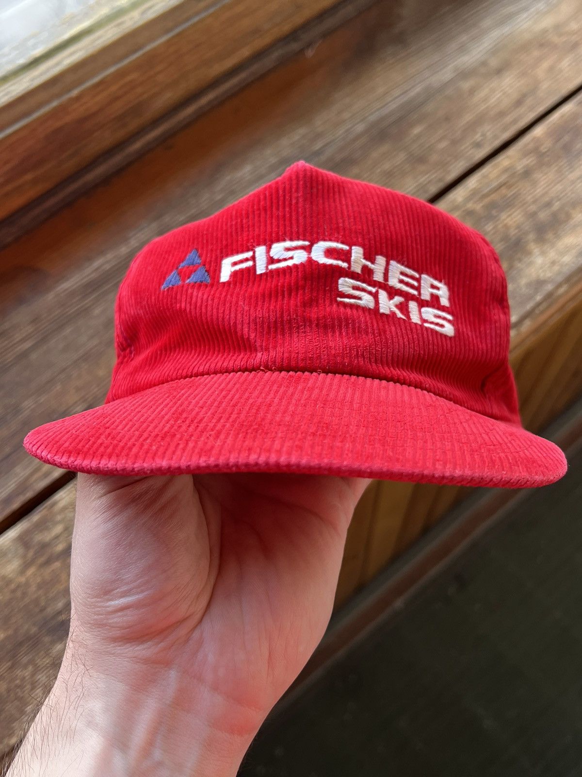 Vintage Vintage Headwear Cap Ficher Skis Red Corduroy Hat Size ONE SIZE - 11 Thumbnail