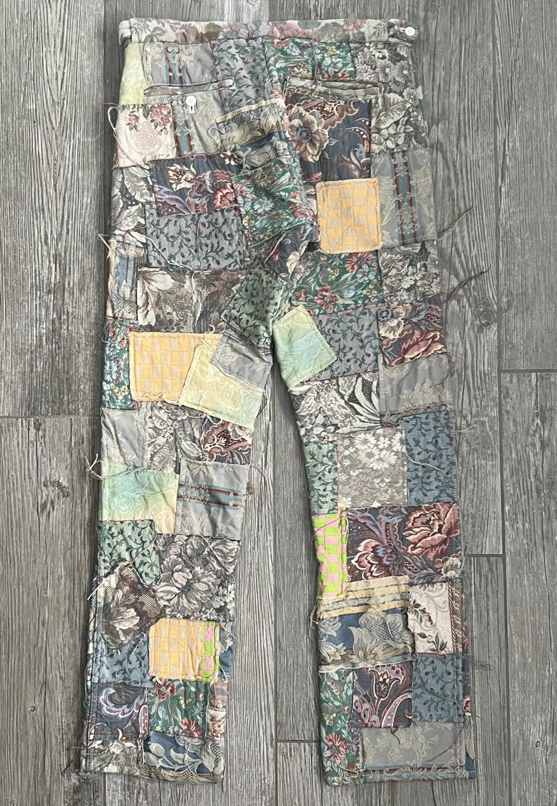 Comme des Garcons × Comme des Garcons Homme × Comme des Garcons Homme Plus 1999 Comme Des Garçons Homme Plus Gobelin Patchwork Pants Size US 32 / EU 48 - 4 Thumbnail