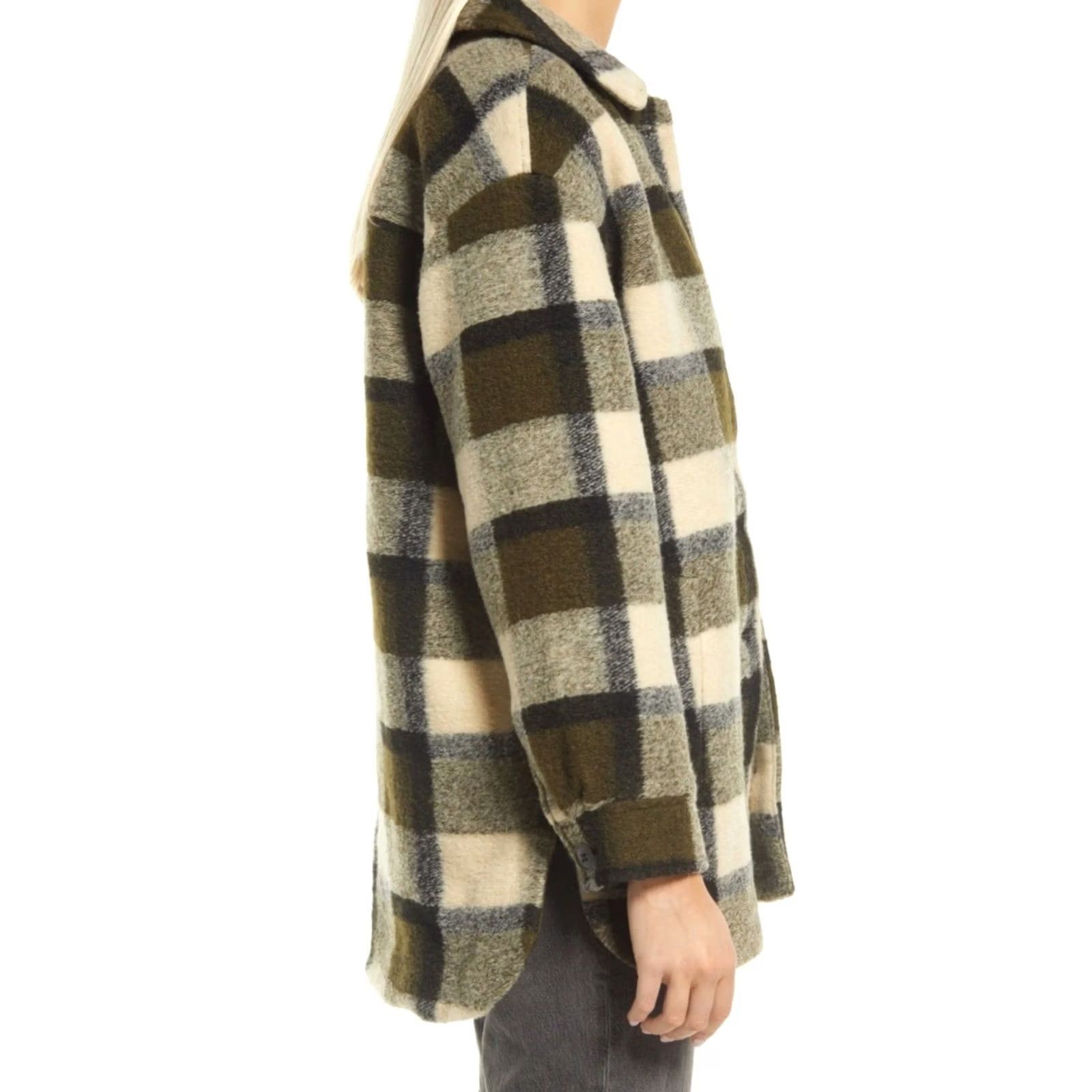 Madewell Madewell Belrose Shirt-Jacket Plaza Plaid Loden Poly-Wool Blend Women's M Size M / US 6-8 / IT 42-44 - 2 Thumbnail