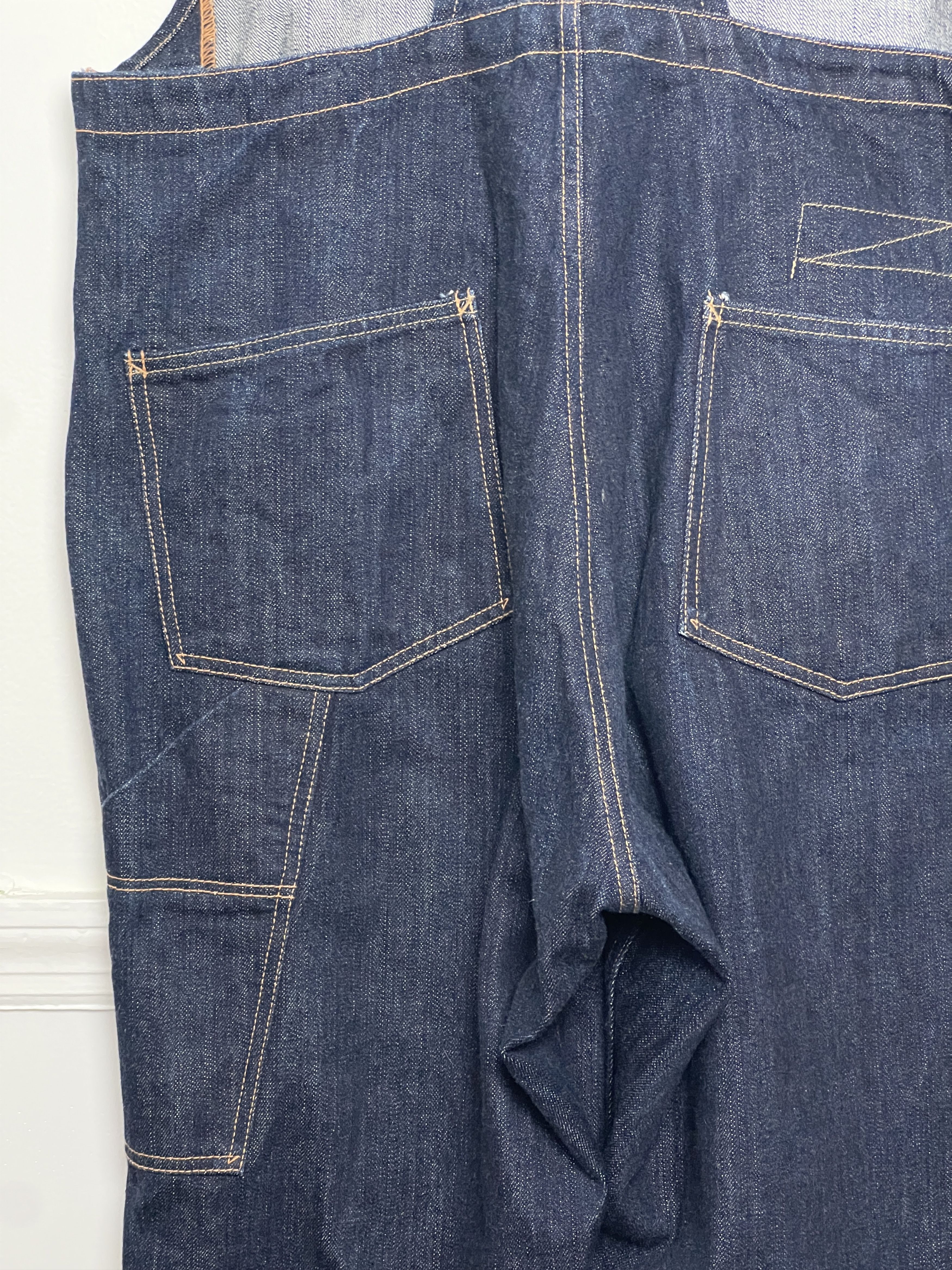 BLACK SIGN Denim Delta Apron Overalls. Size US 34 / EU 50 - 8 Thumbnail