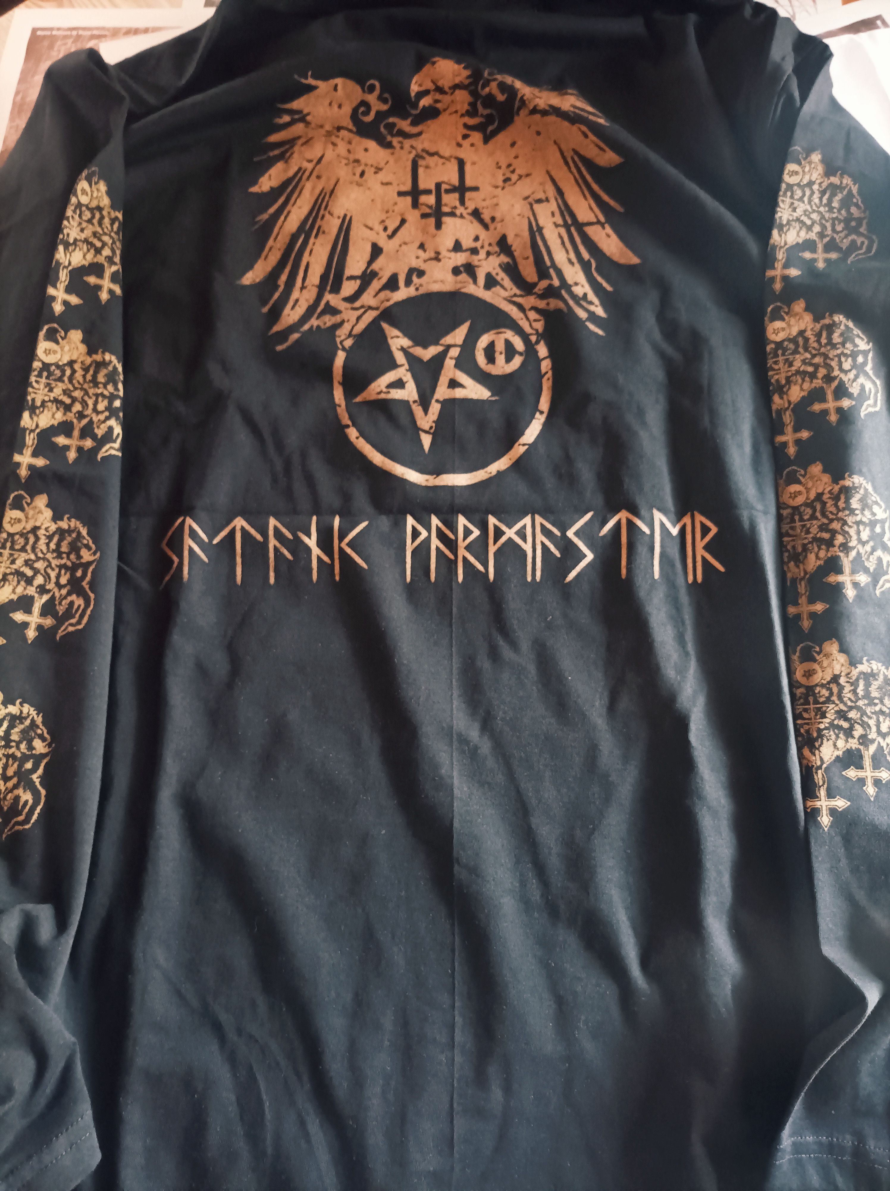 Band Tees Satanic Warmaster.Aamongandr XL Size US XL / EU 56 / 4 - 5 Thumbnail