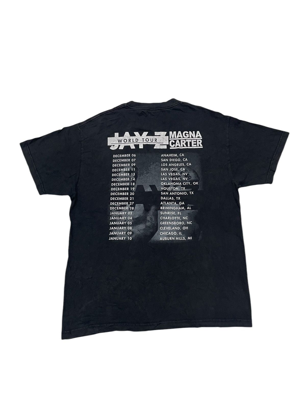 Band Tees × Rap Tees × Vintage Vintage Y2K JAY Z WorldTour Magna Carter T-shirt Size US L / EU 52-54 / 3 - 2 Thumbnail