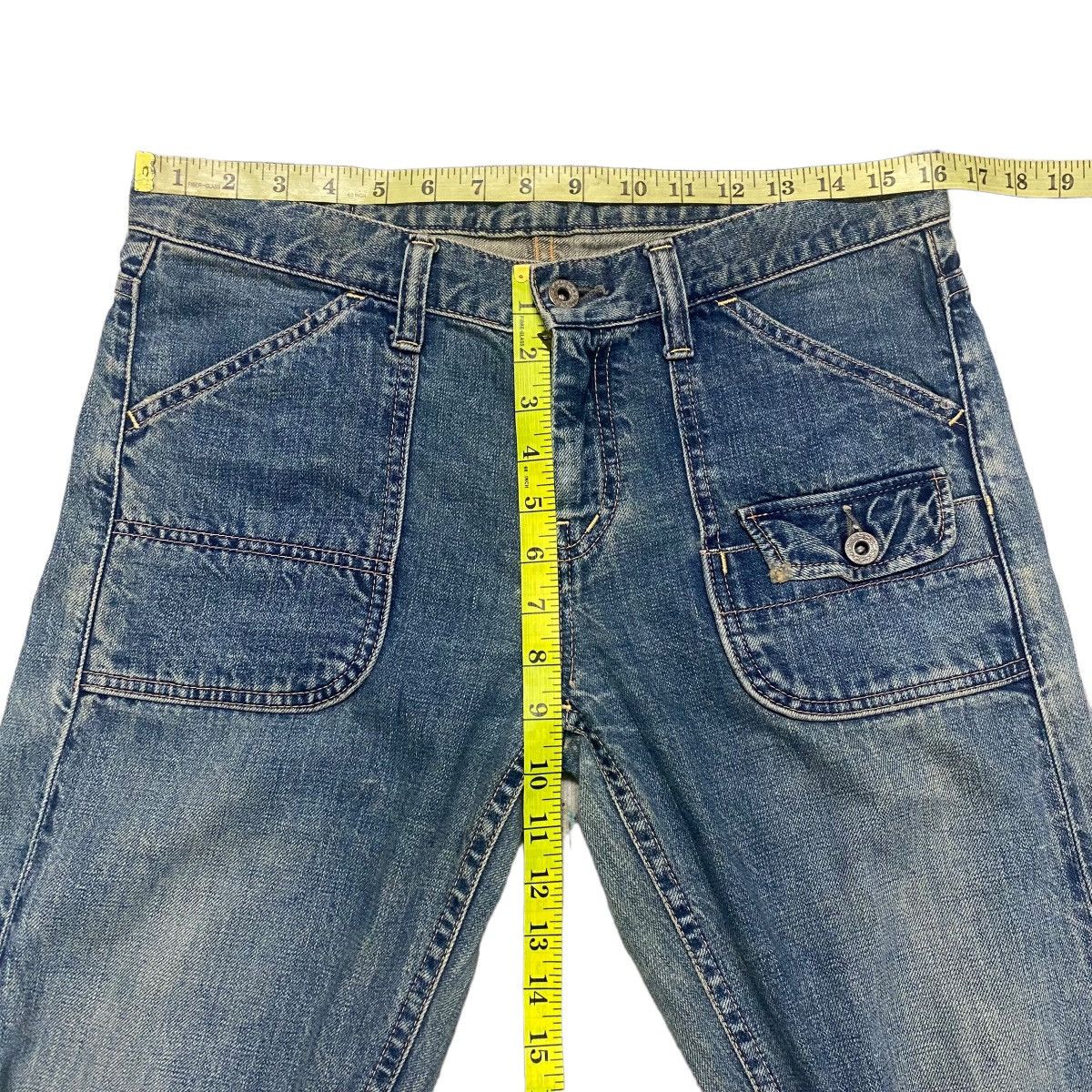 Johnbull Vintage JOHN BULL Denim Selvedge Fatigue Pants Size US 31 - 20 Thumbnail