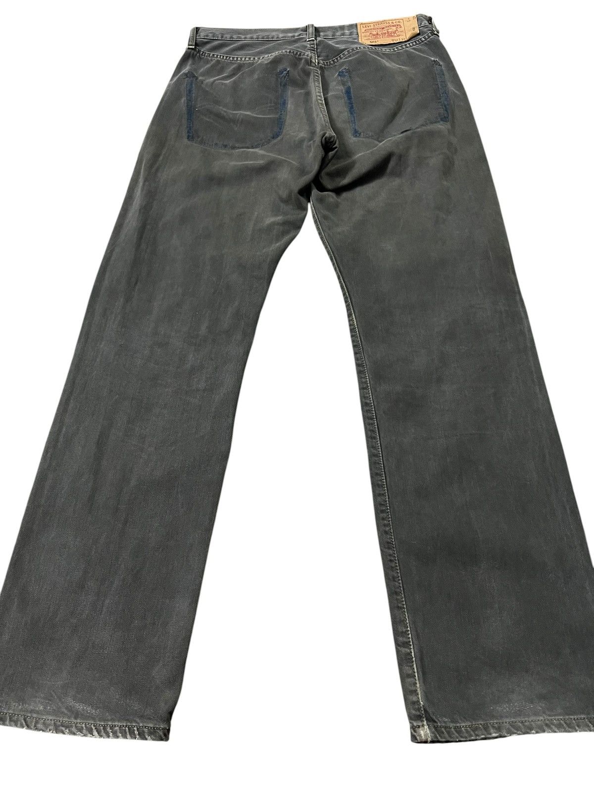 Levi's Vtg Levis 501 black Distressed Faded Jean Size US 31 - 2 Thumbnail