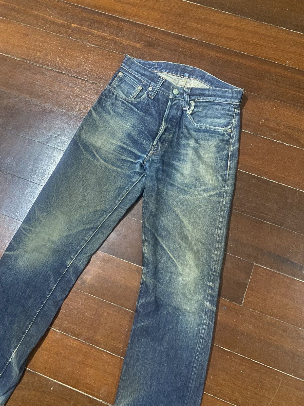 Sugar Cane Vintage Sugar cane 1947 distressed mud wash rusty jeans Size US 31 - 6 Thumbnail