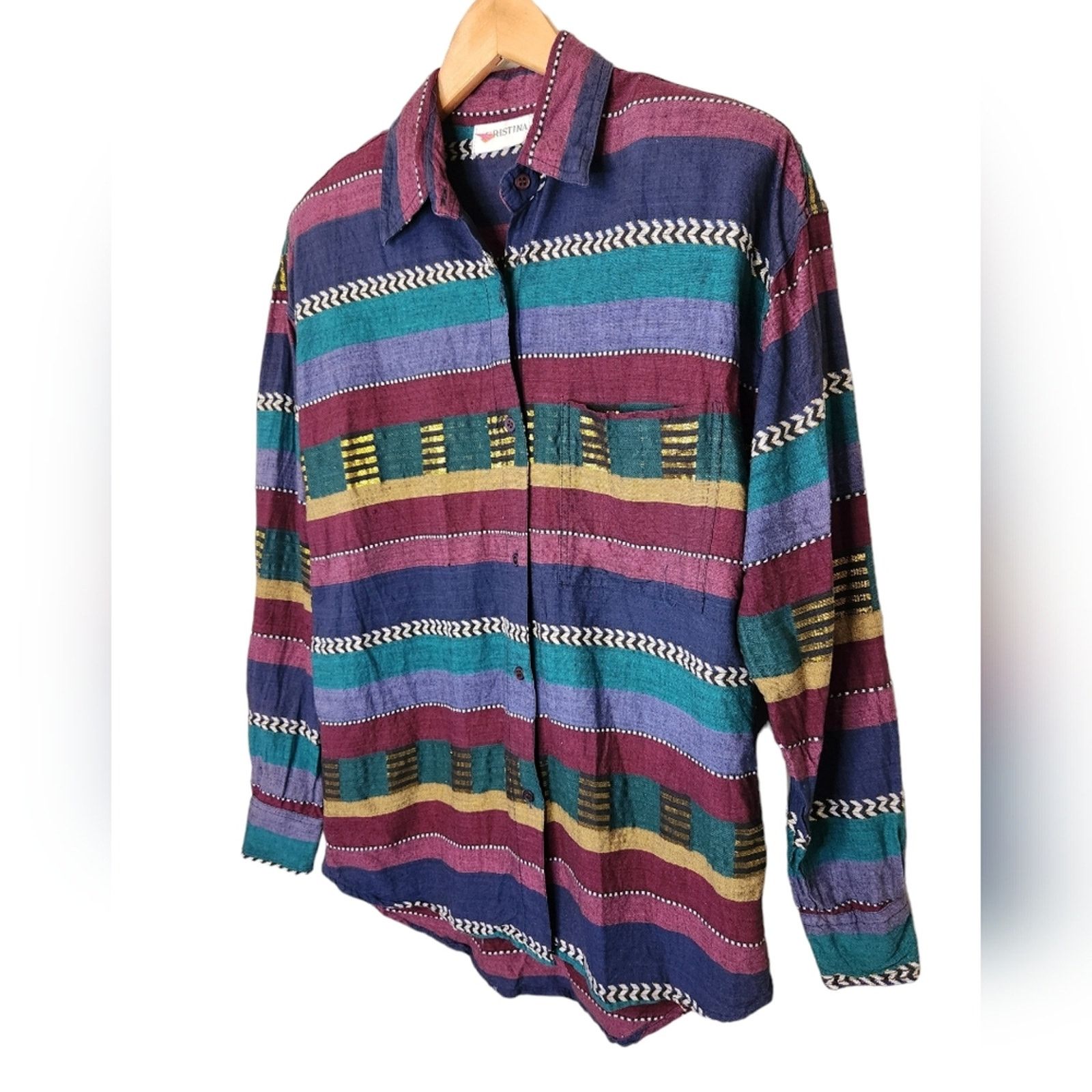 Vintage Vintage 90s Cristina Western Button Down Medium Size M / US 6-8 / IT 42-44 - 3 Thumbnail