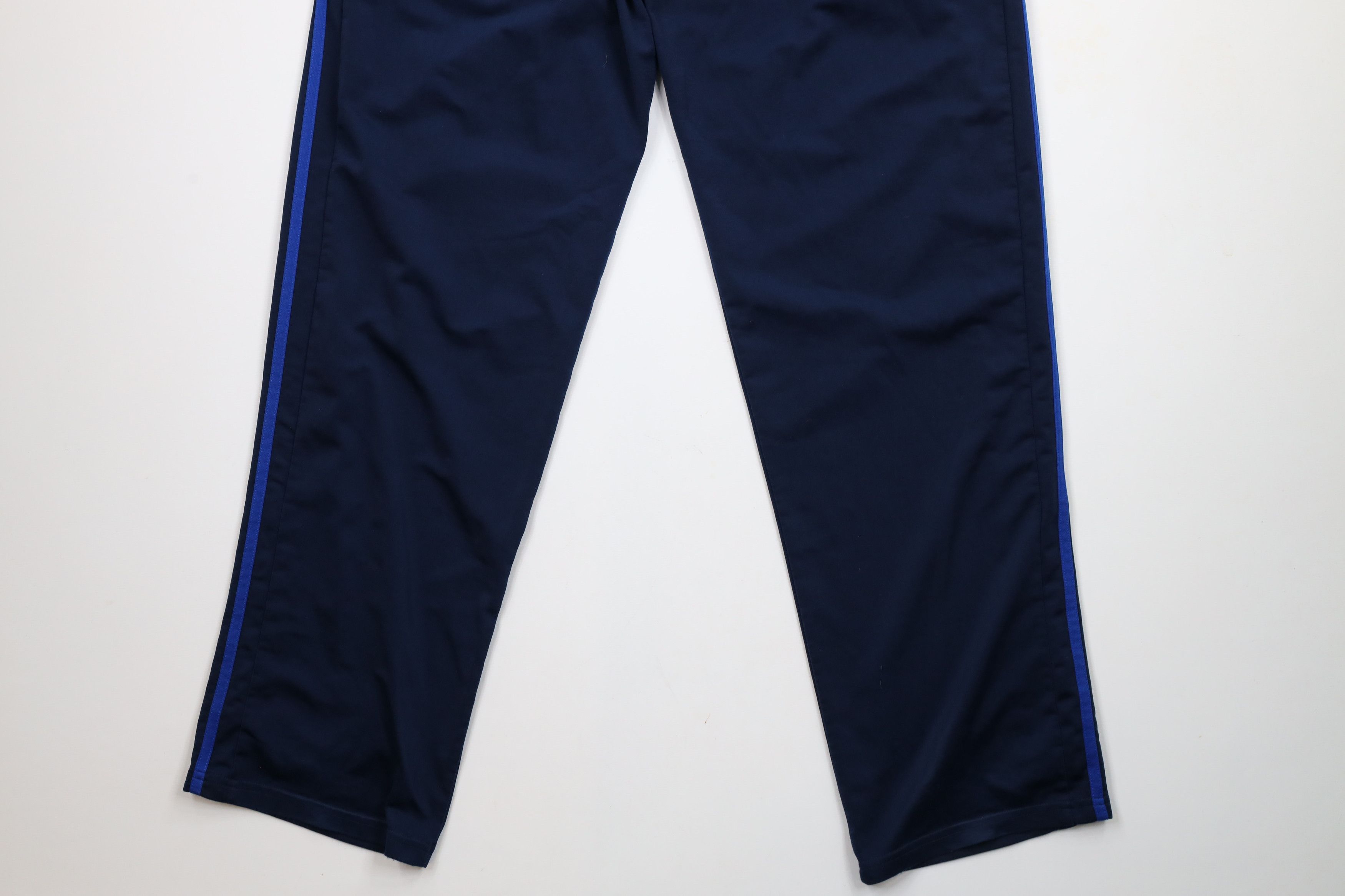 Adidas × Vintage Vintage Adidas Spell Out Striped Wide Leg Sweatpants Blue Size US 36 / EU 52 - 13 Thumbnail