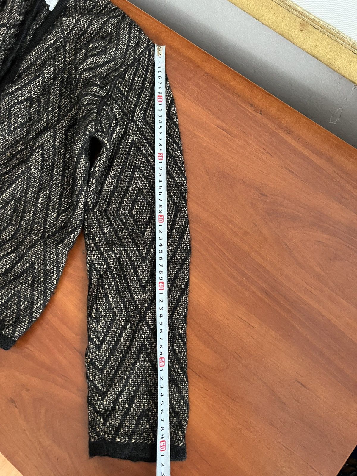 Max Mara MAX MARA ITALY CLASSIC ABSTRACT MOHAIR WOOL CARDIGAN SWEATER Size XL / US 12-14 / IT 48-50 - 18 Thumbnail