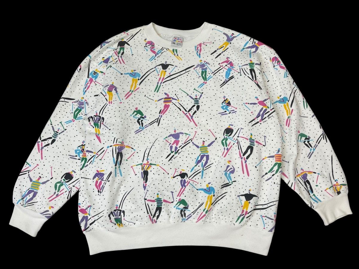 Vintage Vintage Ken Done Full Print Sweatshirt Streetwear Size US M / EU 48-50 / 2 - 2 Thumbnail