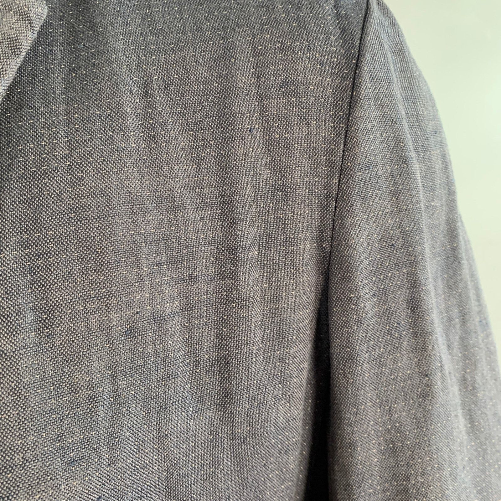 Forme 33204322896 FORME 3'3204322896 Grey Dots Cotton Linen Silk Sport Coat Size 40R - 8 Thumbnail