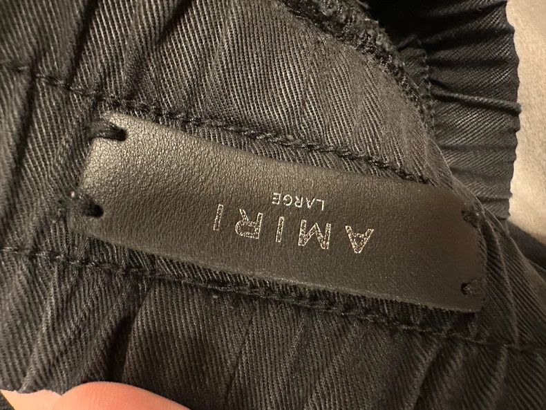 Amiri AMIRI Size LLeather patchwork sweatpants 2501-Nextarrow Size US 34 / EU 50 - 3 Thumbnail
